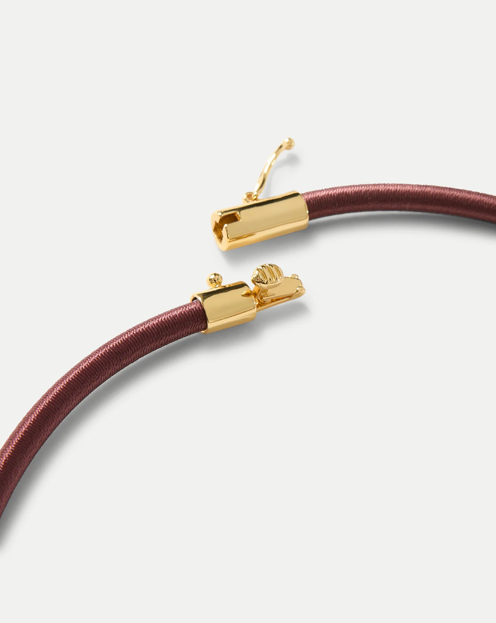 Burgundy Cord Pendant Necklace - Image 5