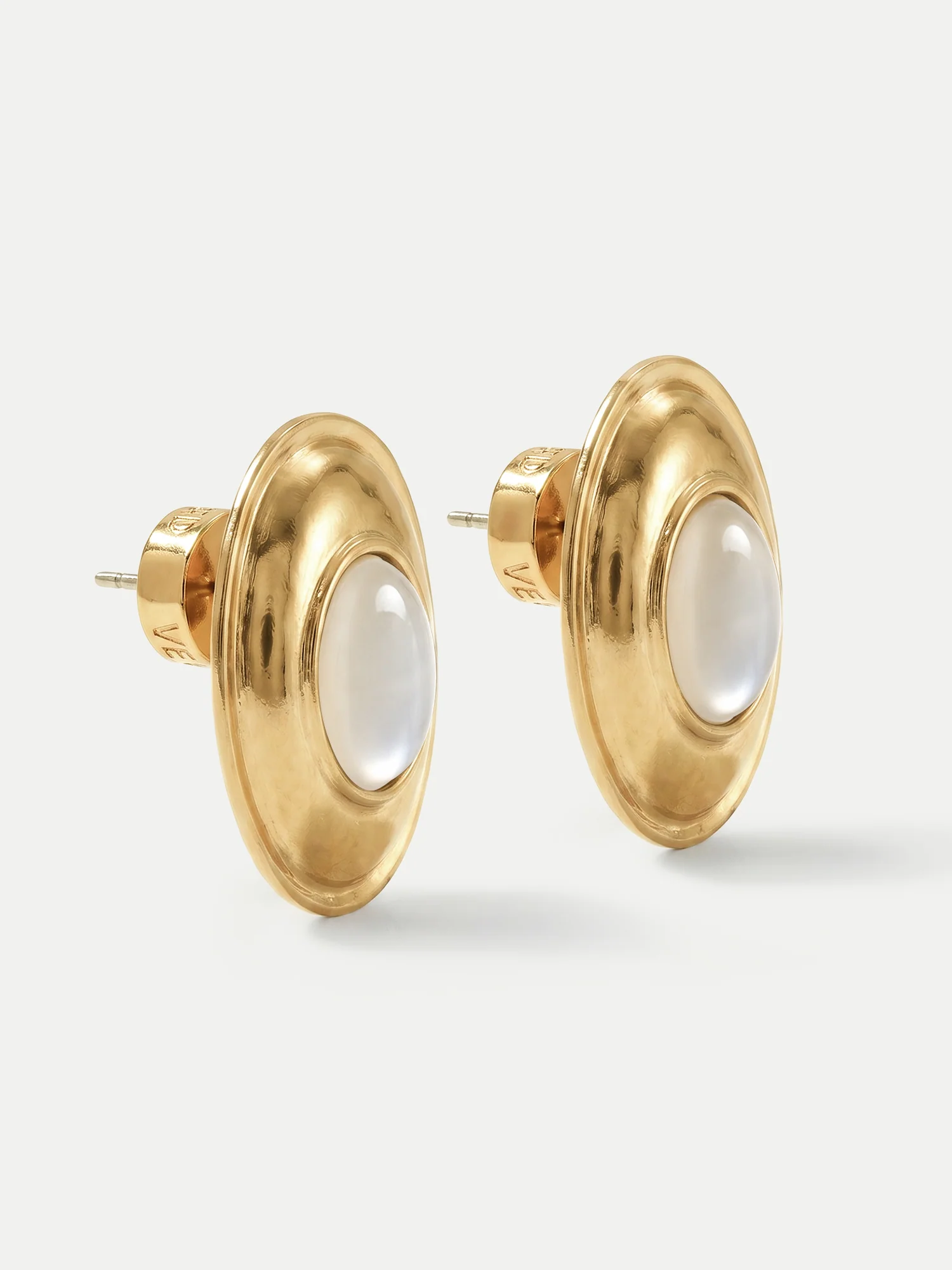 Cat’s Eye Cabochon Earring - Image 4