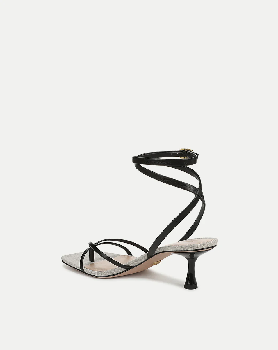 Caterina Leather Ankle-Wrap Sandal - Image 5