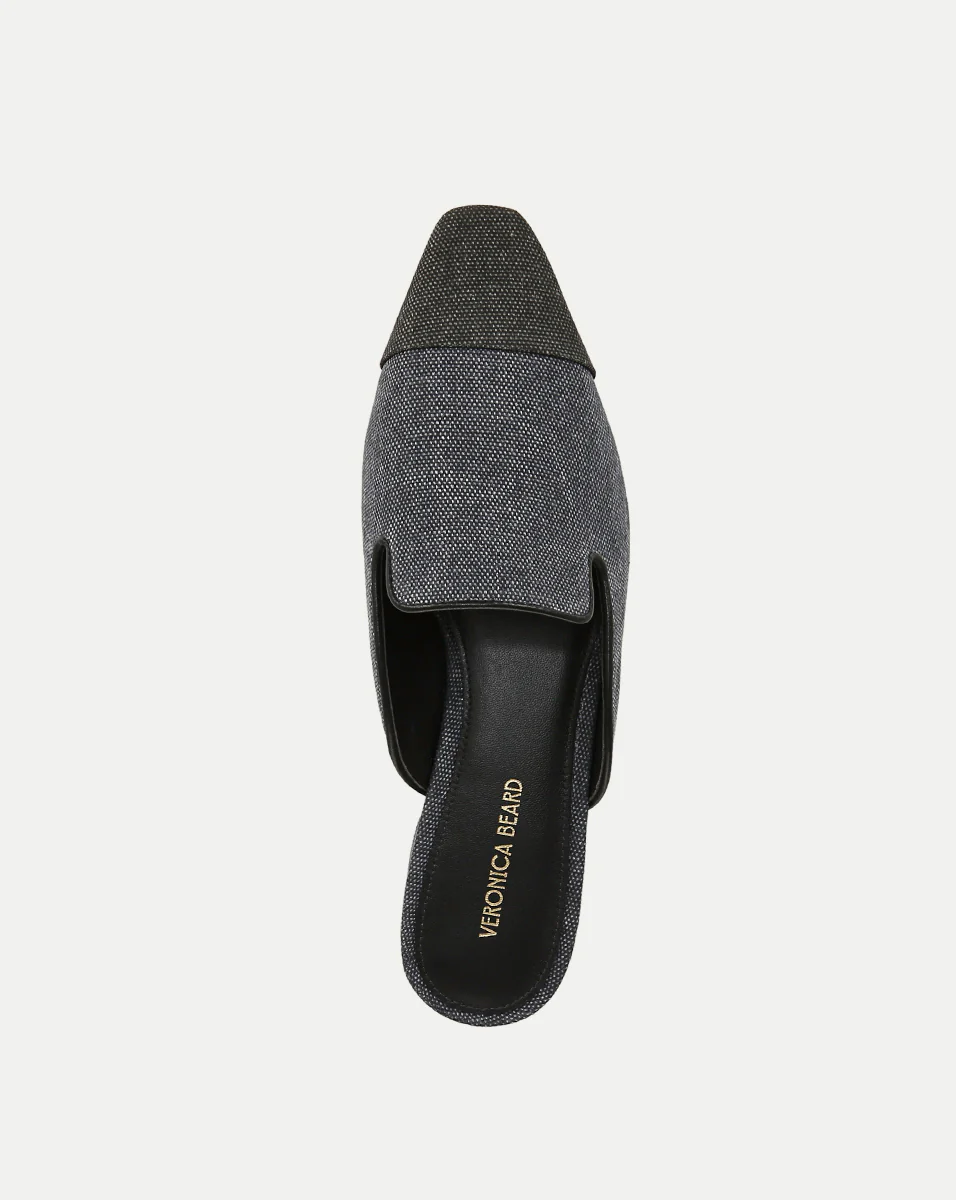 Cecile Denim Cap-Toe Mule - Image 3