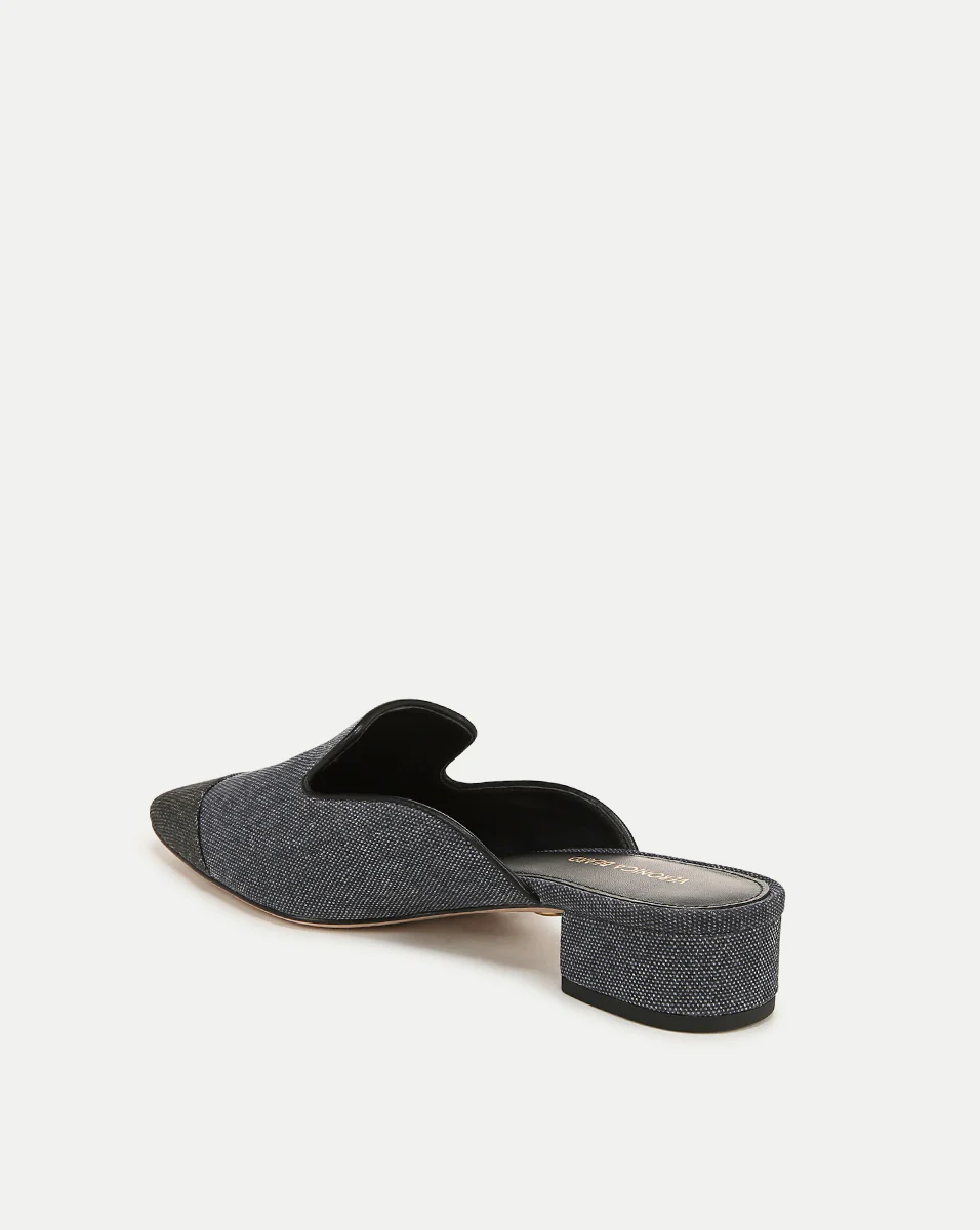 Cecile Denim Cap-Toe Mule - Image 4