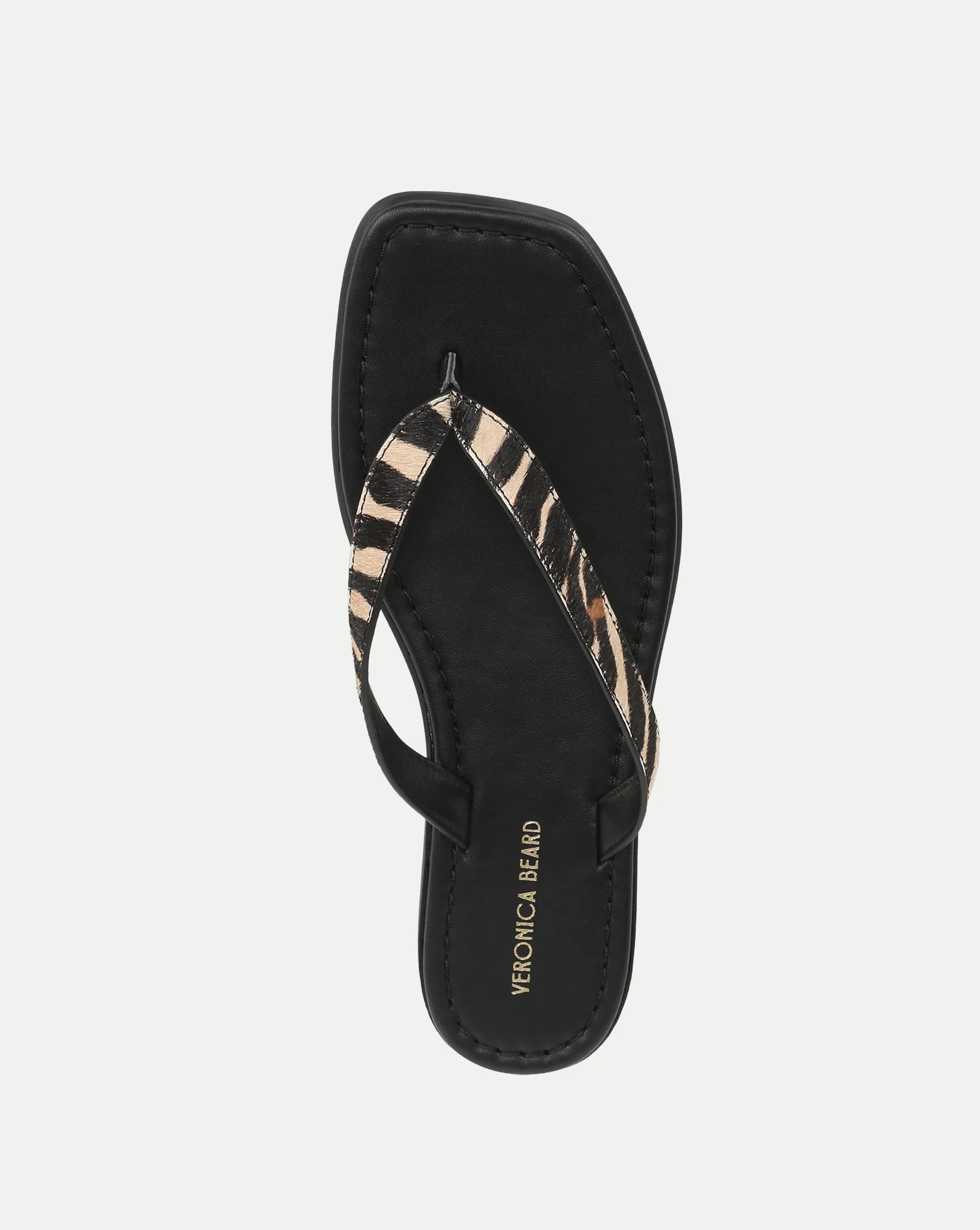 Clea Calf Hair Flip-Flop Sandal - Image 4