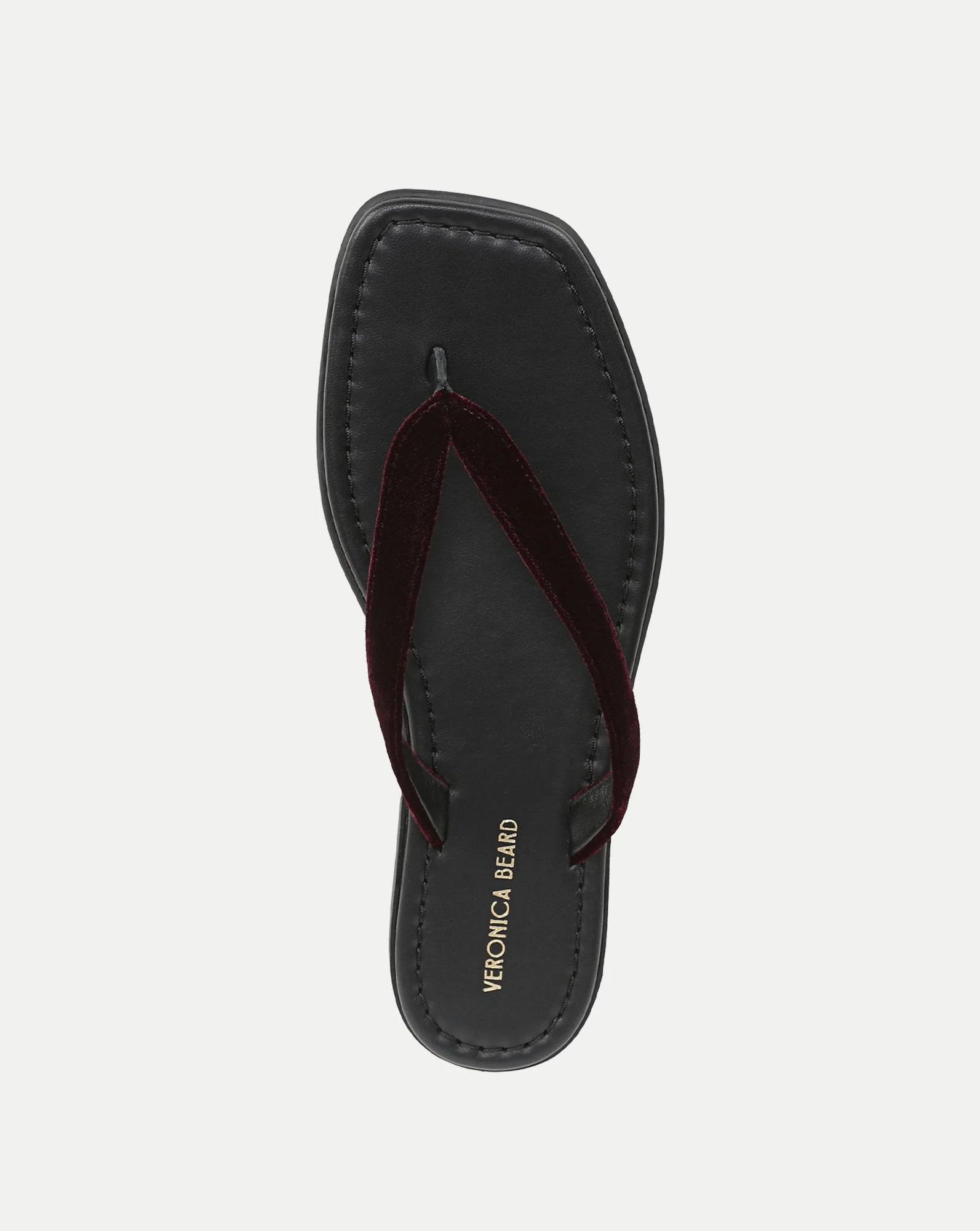Clea Velvet Flip-Flop Sandal - Image 4