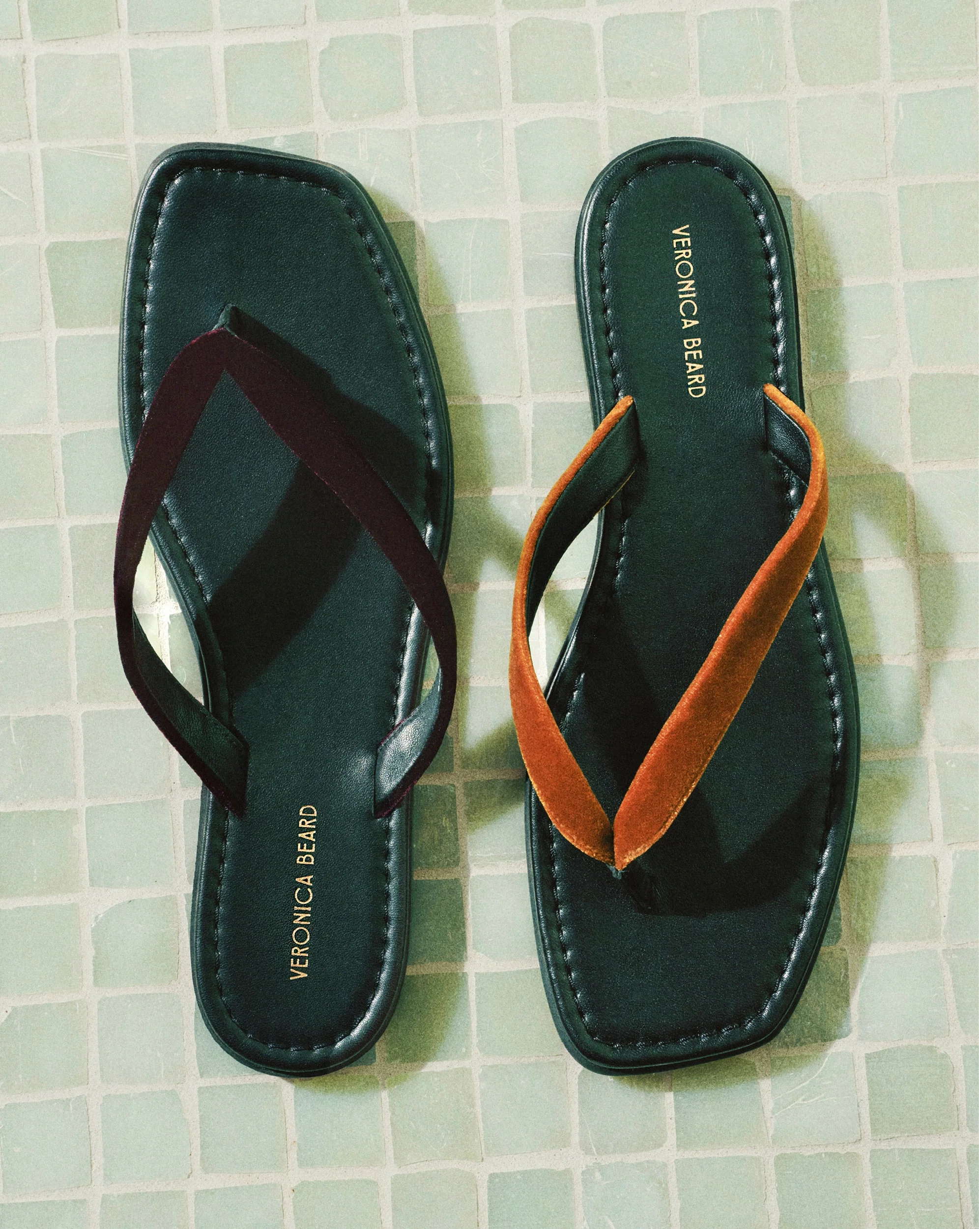 Clea Velvet Flip-Flop Sandal - Image 6