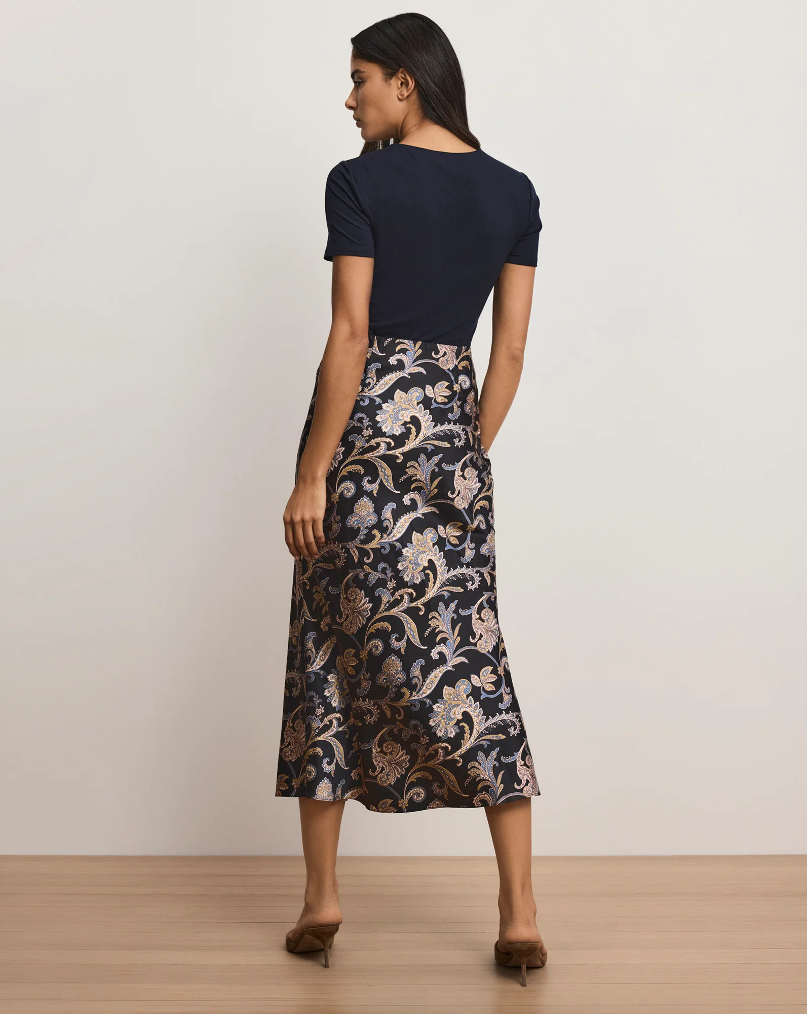 Clover Paisley Midi Skirt - Image 5
