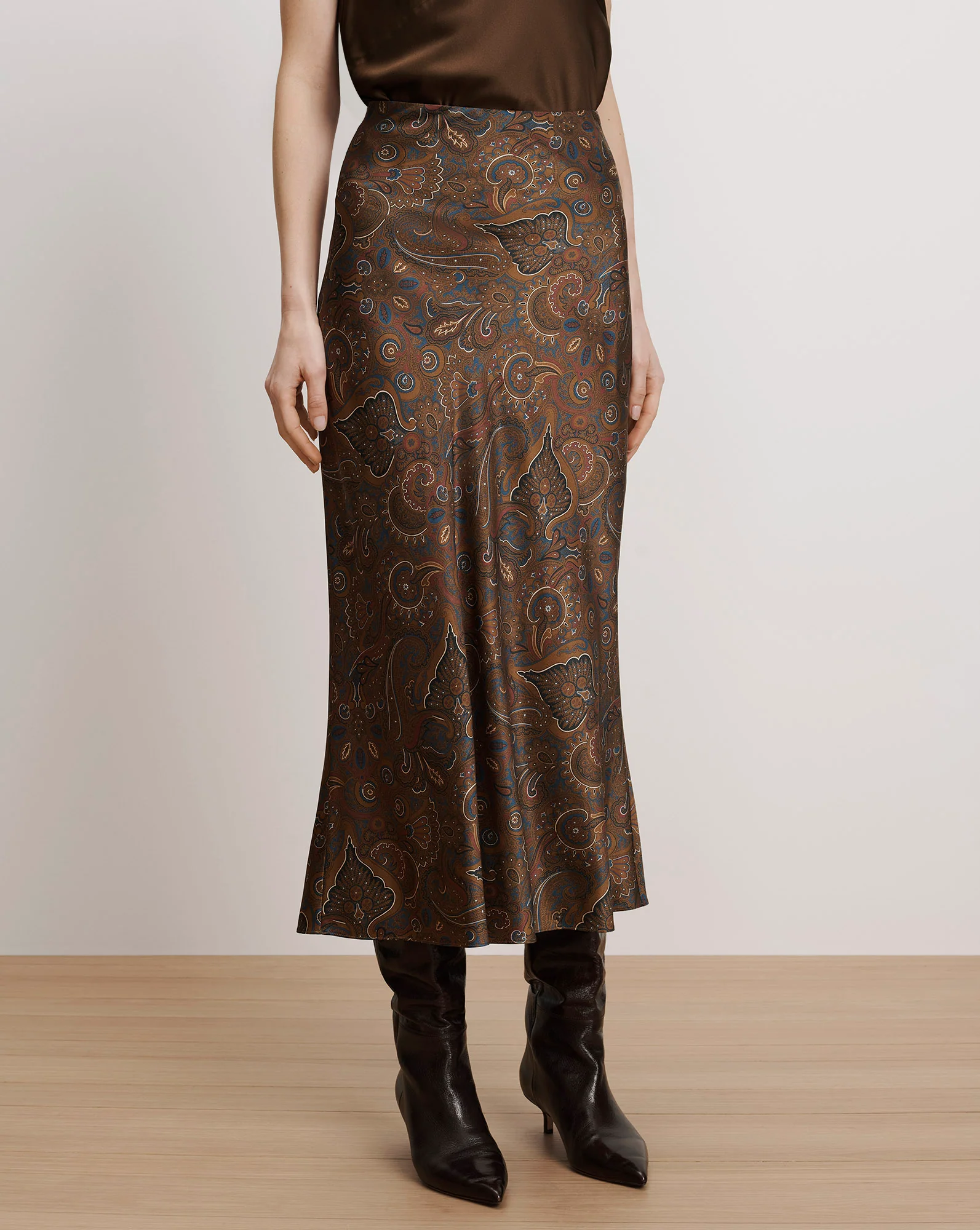 Clover Paisley Midi Skirt - Image 2
