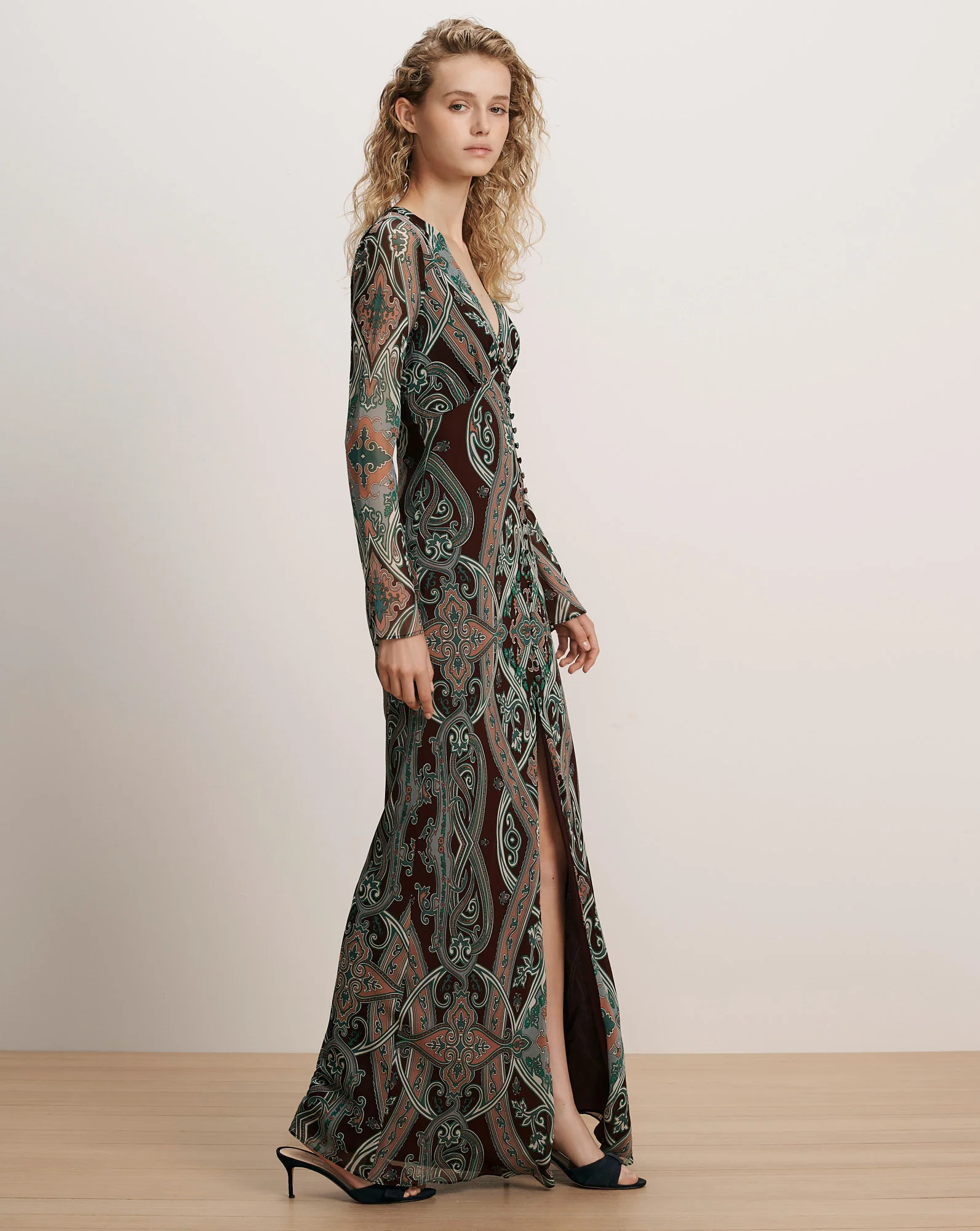 Daciana Silk Maxi Dress - Image 2