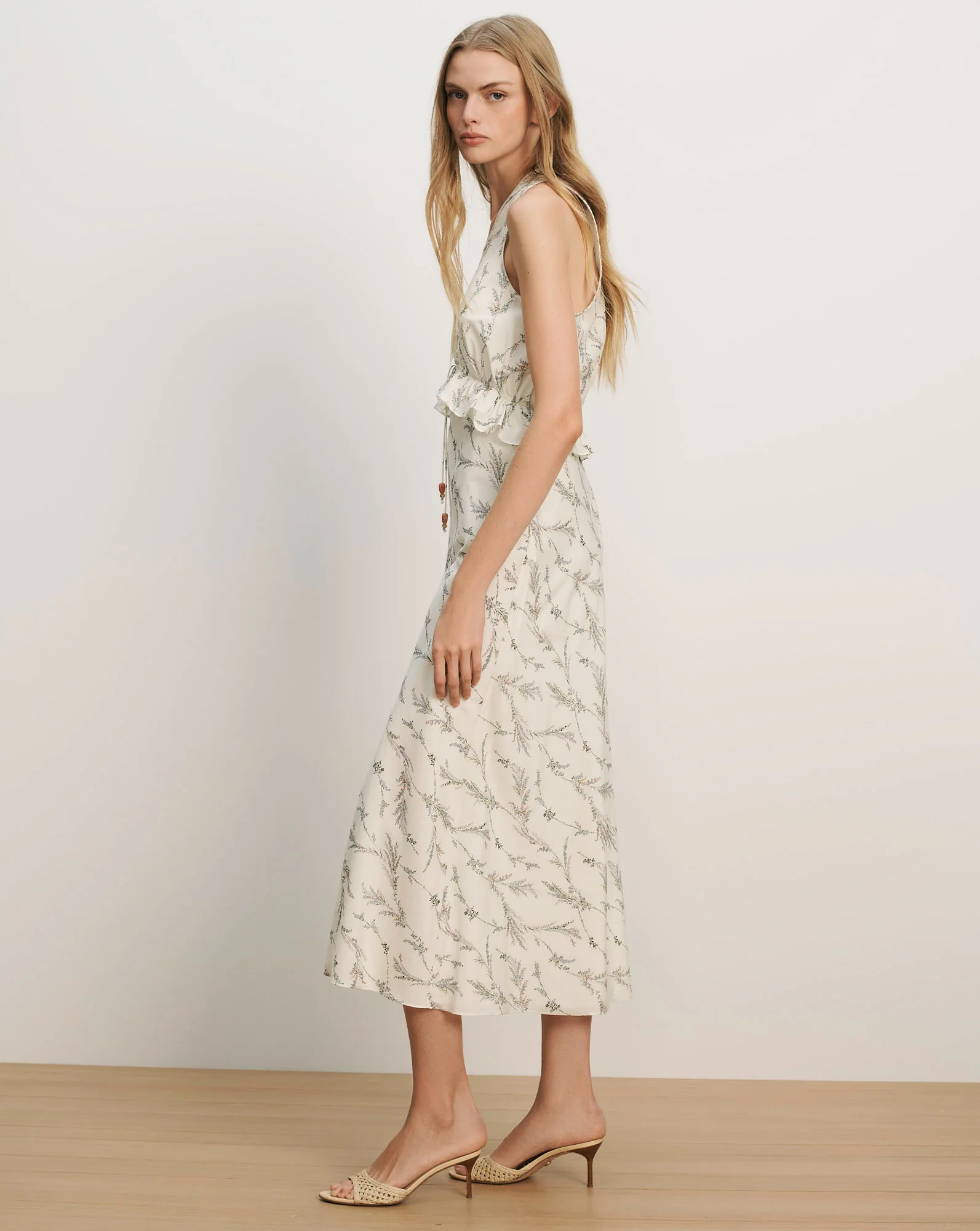 Dominick Sleeveless Floral Midi Dress - Image 2