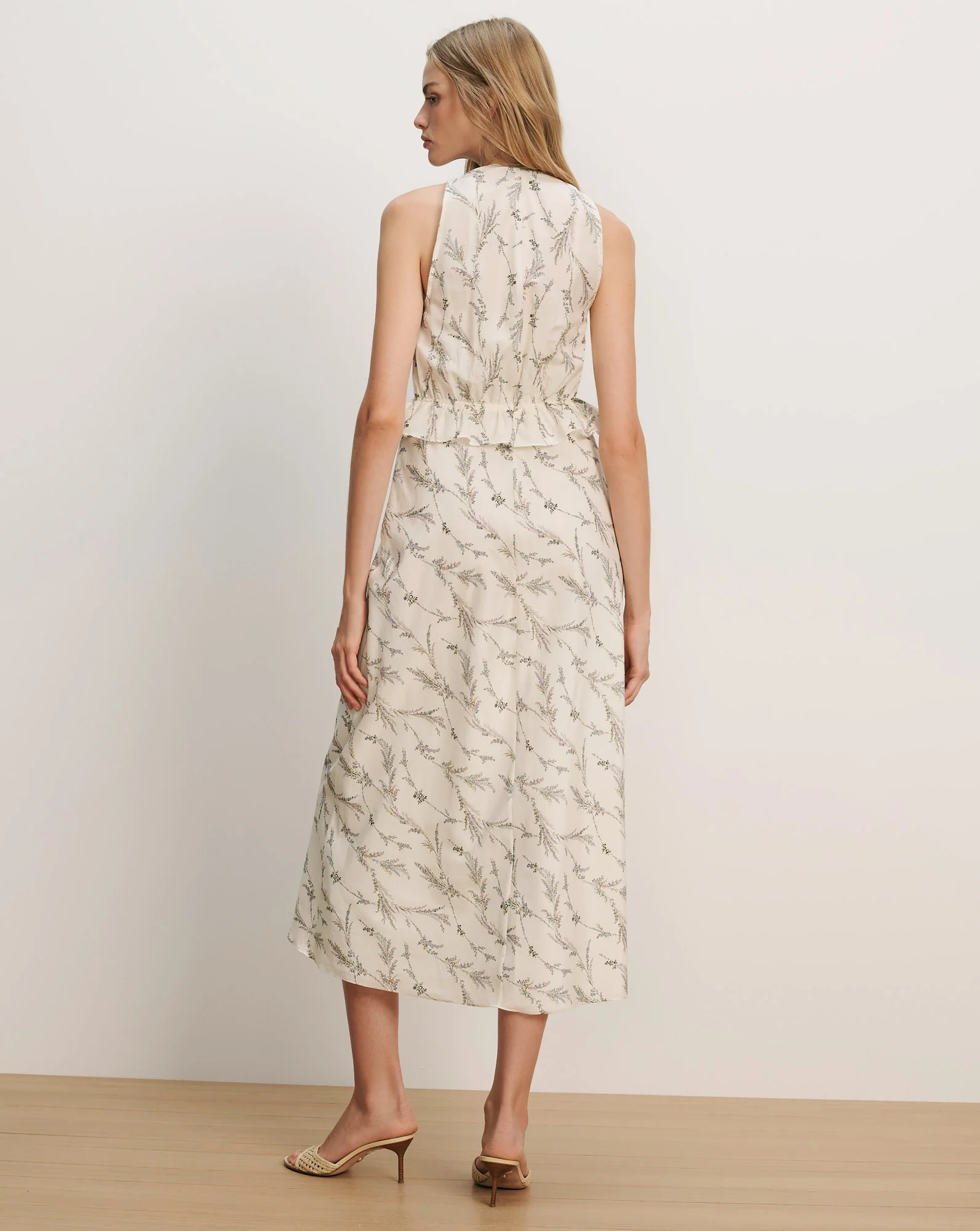 Dominick Sleeveless Floral Midi Dress - Image 4
