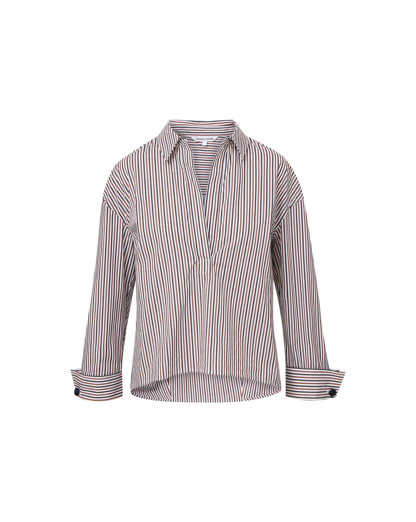 Draymond Striped Cuff-Sleeve Shirt - Image 7