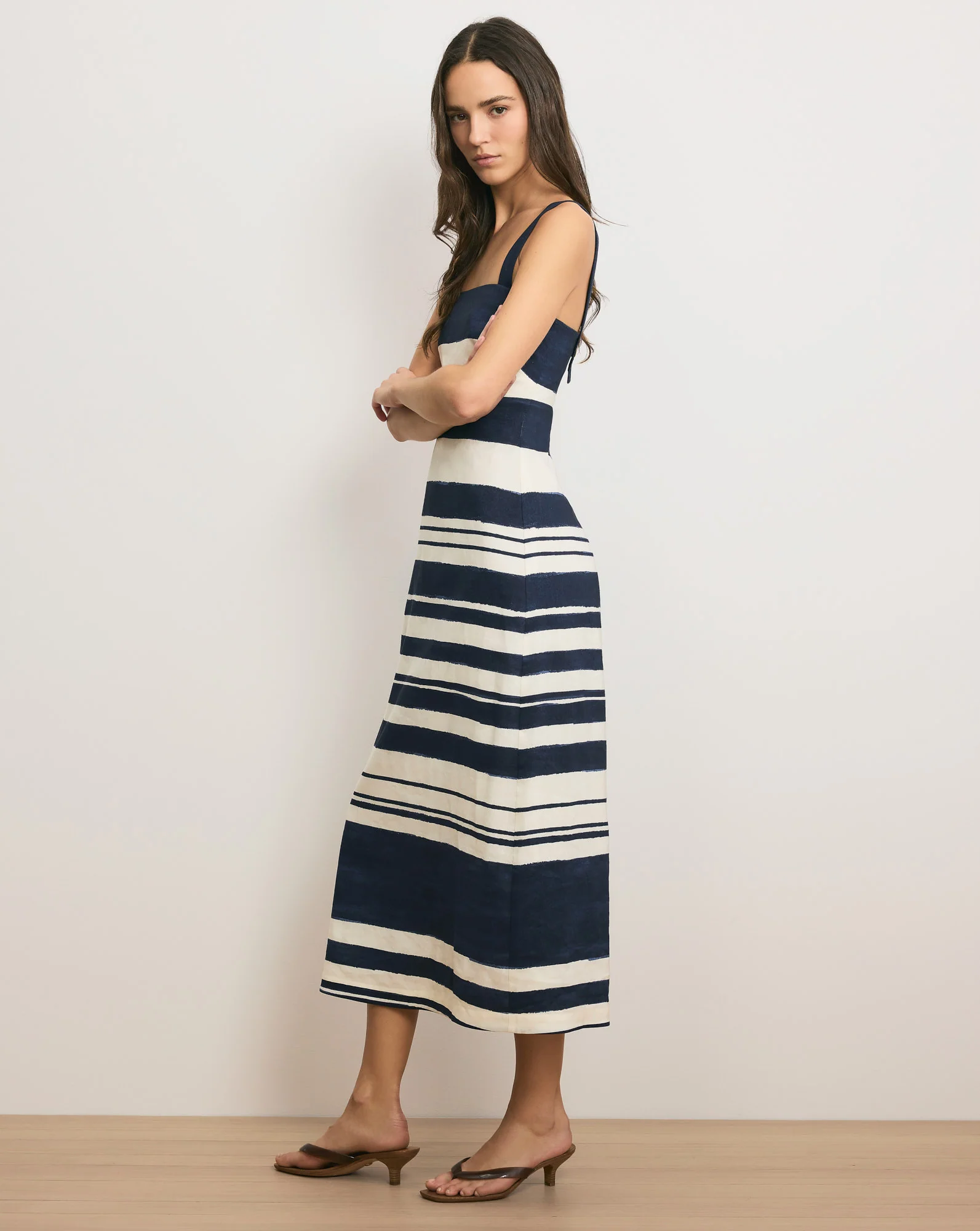 Ella Striped Midi Dress - Image 2