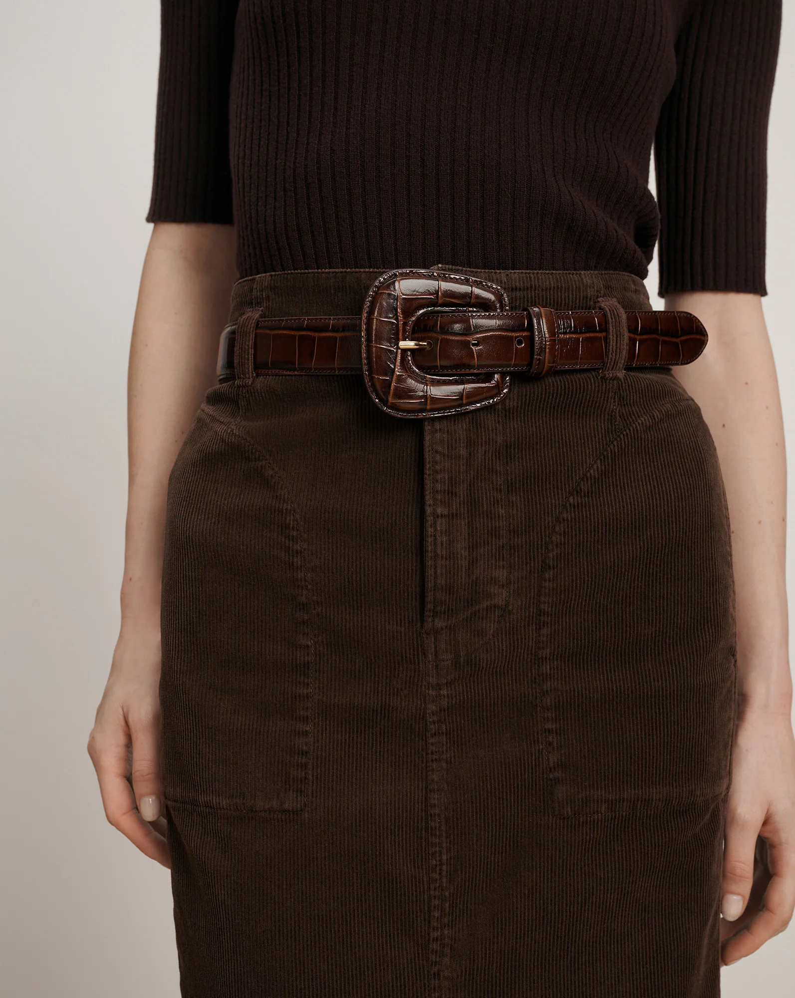 Elsy Leather-Buckle Belt - Image 2