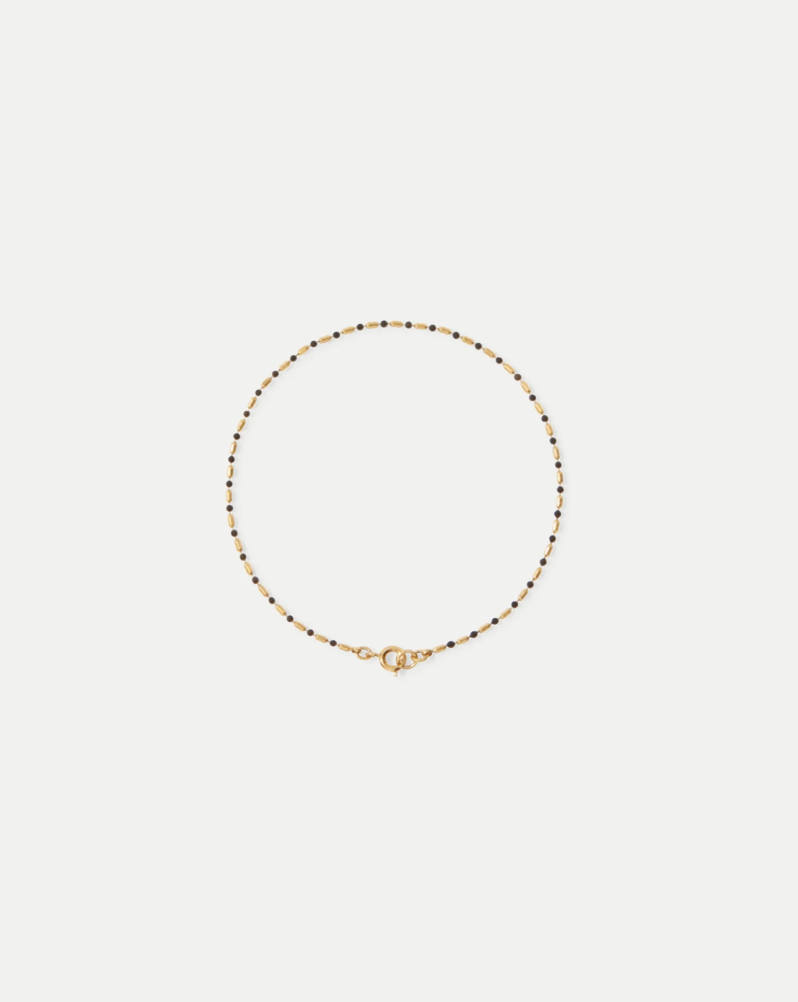 Enamel Bead Chain Anklet