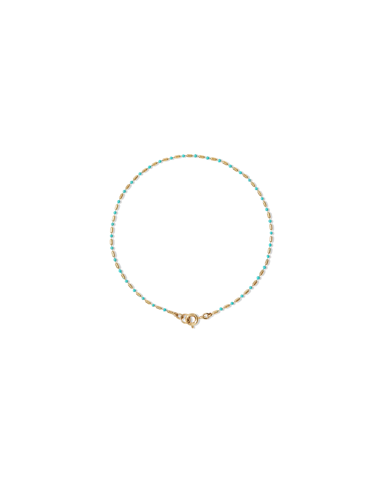 Enamel Bead Chain Anklet - Image 4