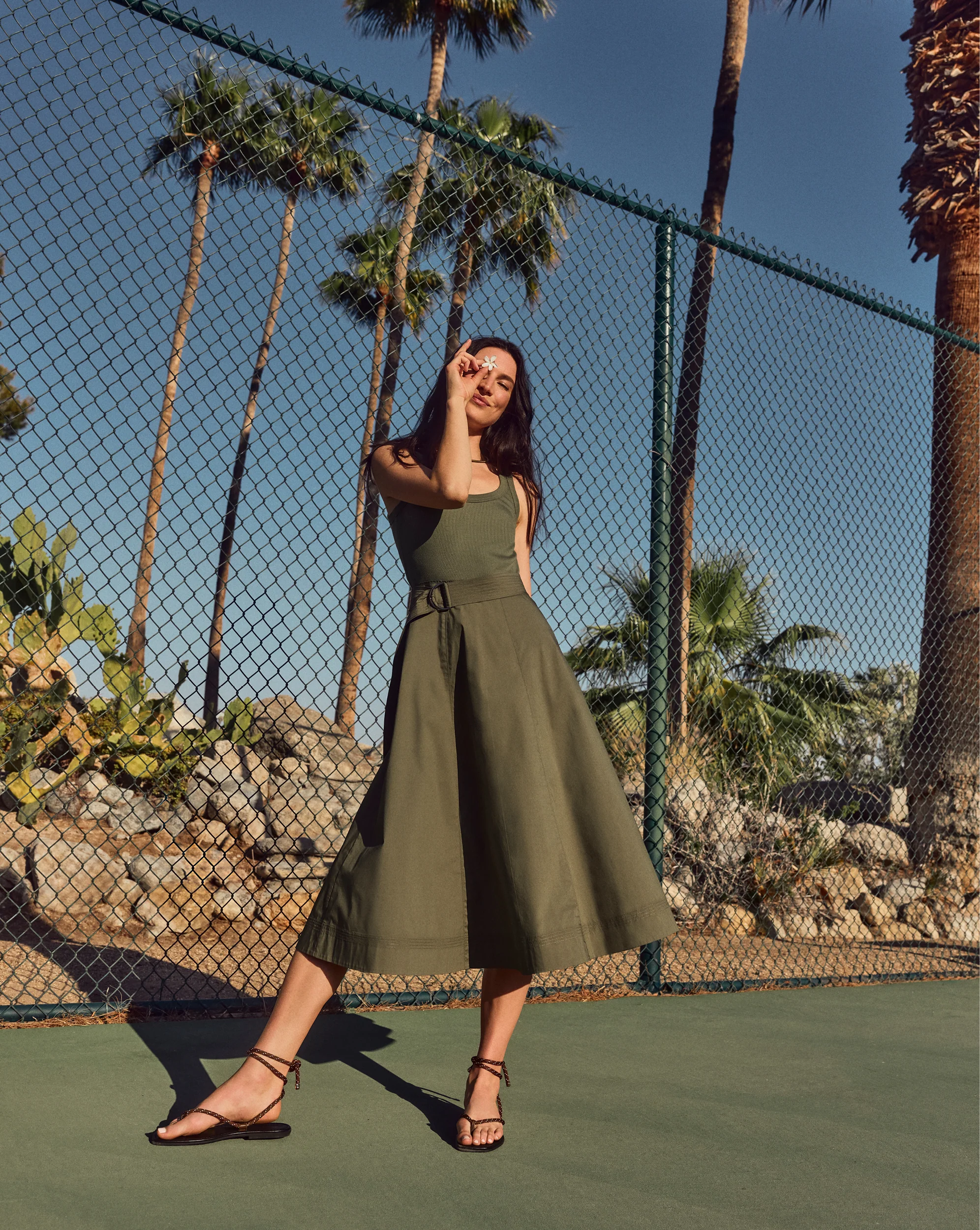 Ennis Belted Midi Dress - Image 6