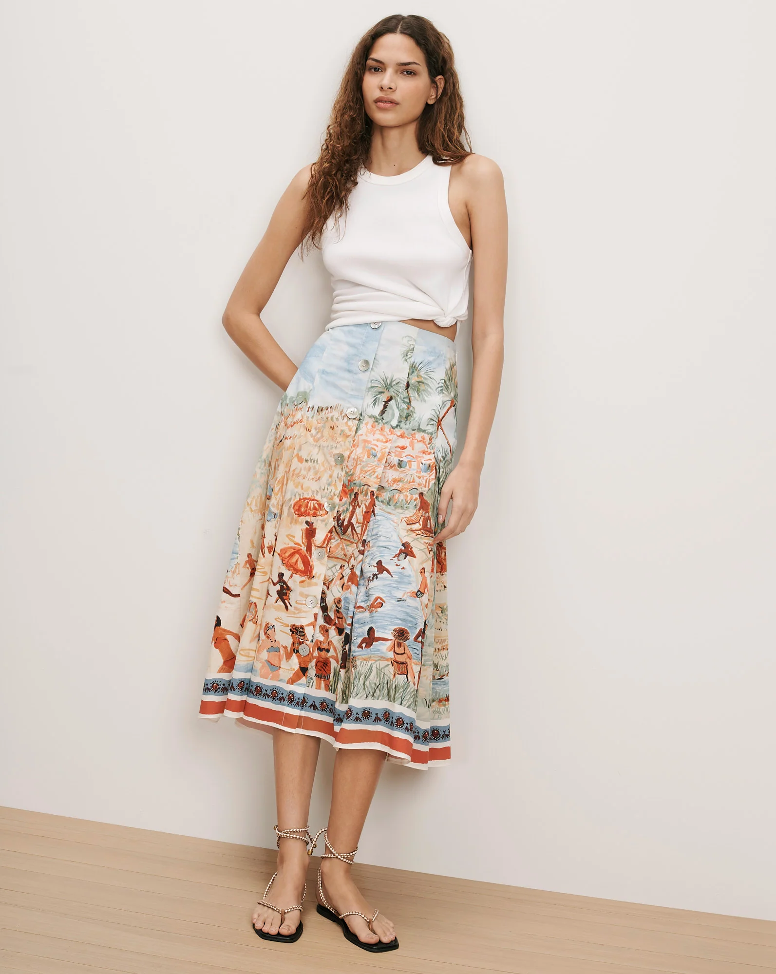 Fynnley Printed Midi Skirt - Image 3
