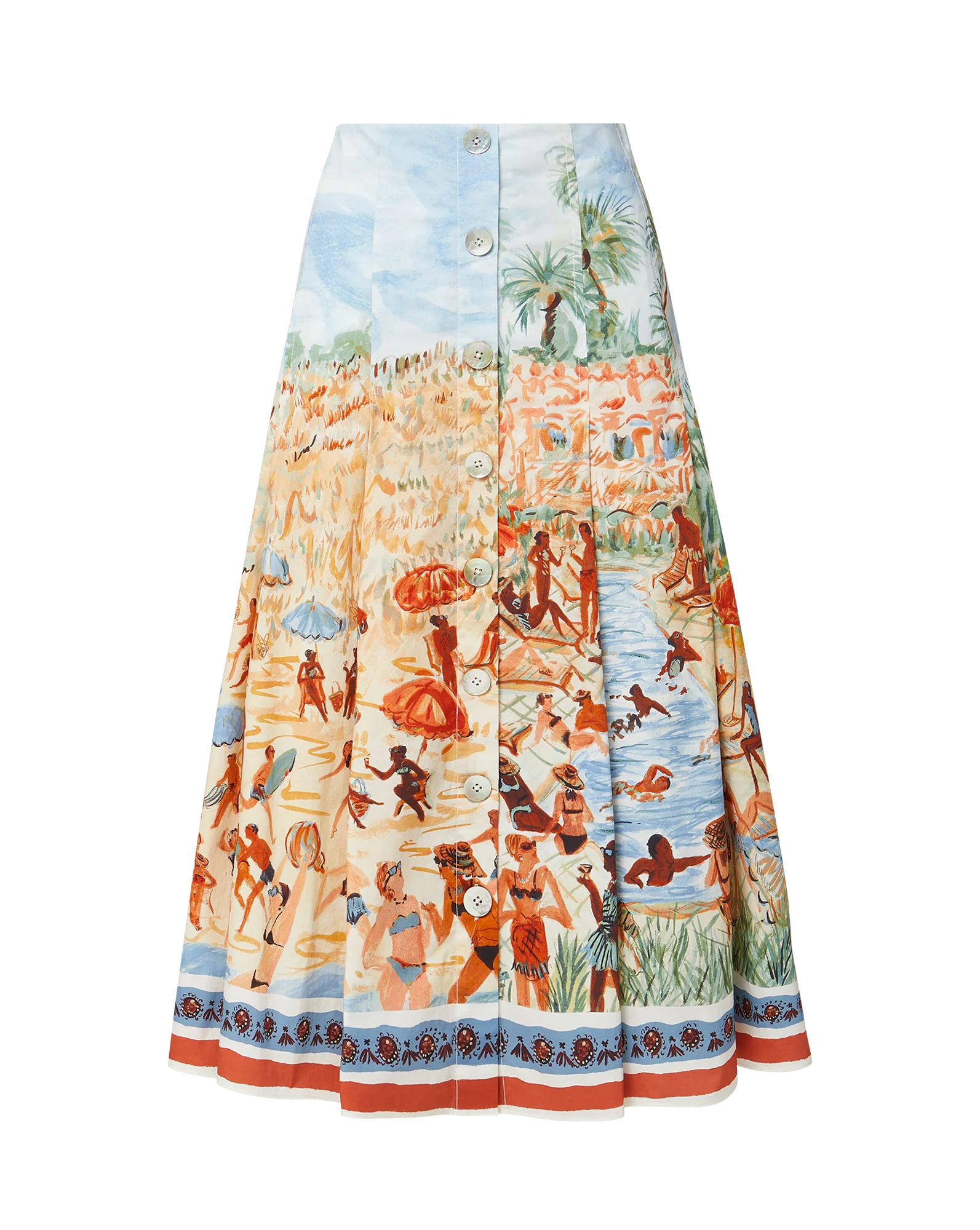 Fynnley Printed Midi Skirt - Image 9