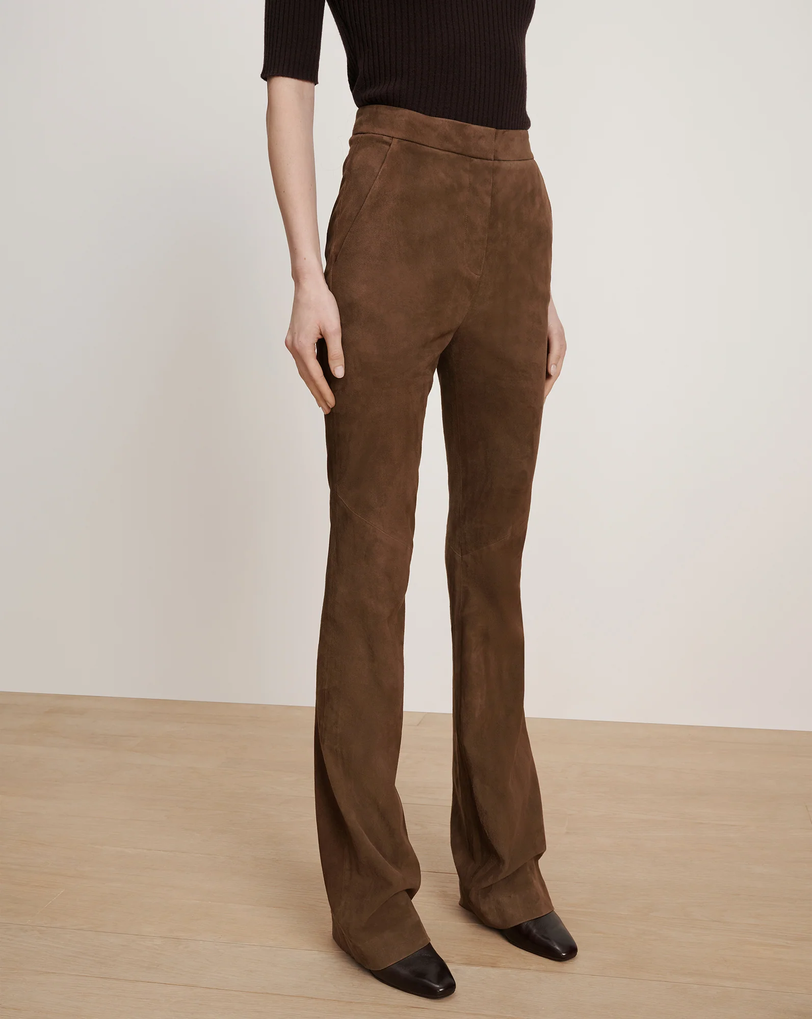 Gracie Suede Flare Pant - Image 2
