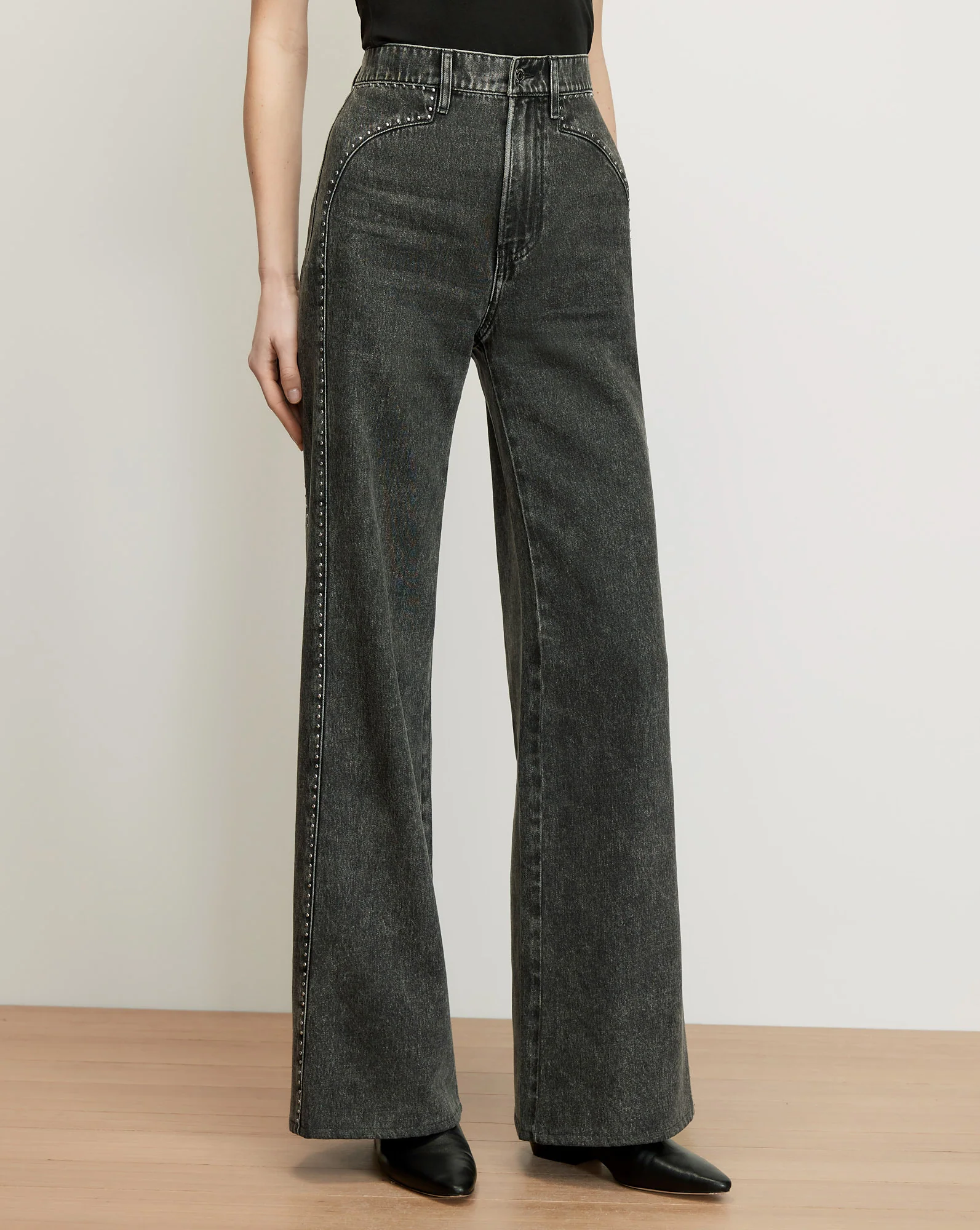 Grant Studded Wide-Leg Jean - Image 2