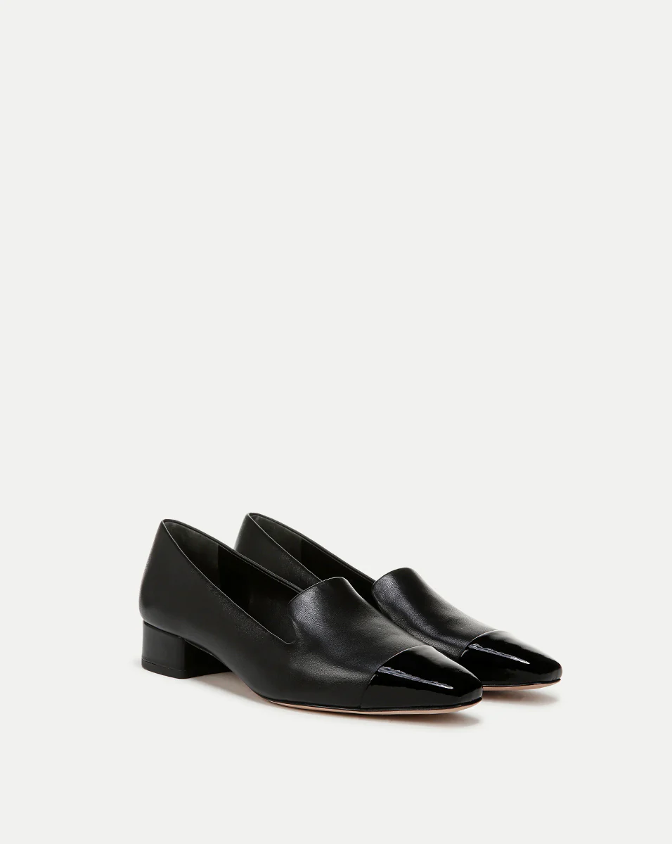Cecile Leather Cap-Toe Loafer - Image 2