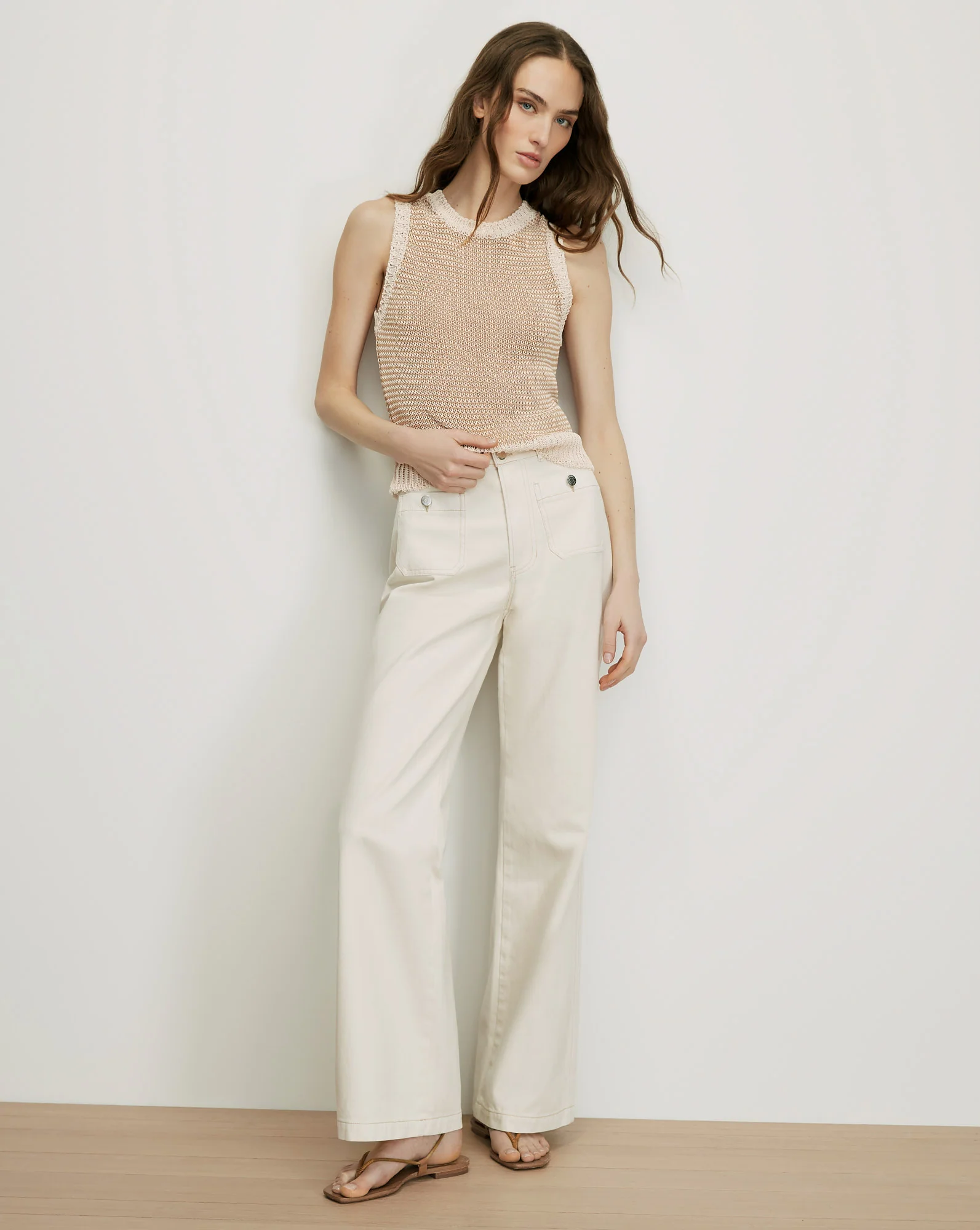 Jerrel Cropped Knit Tank Top - Image 2