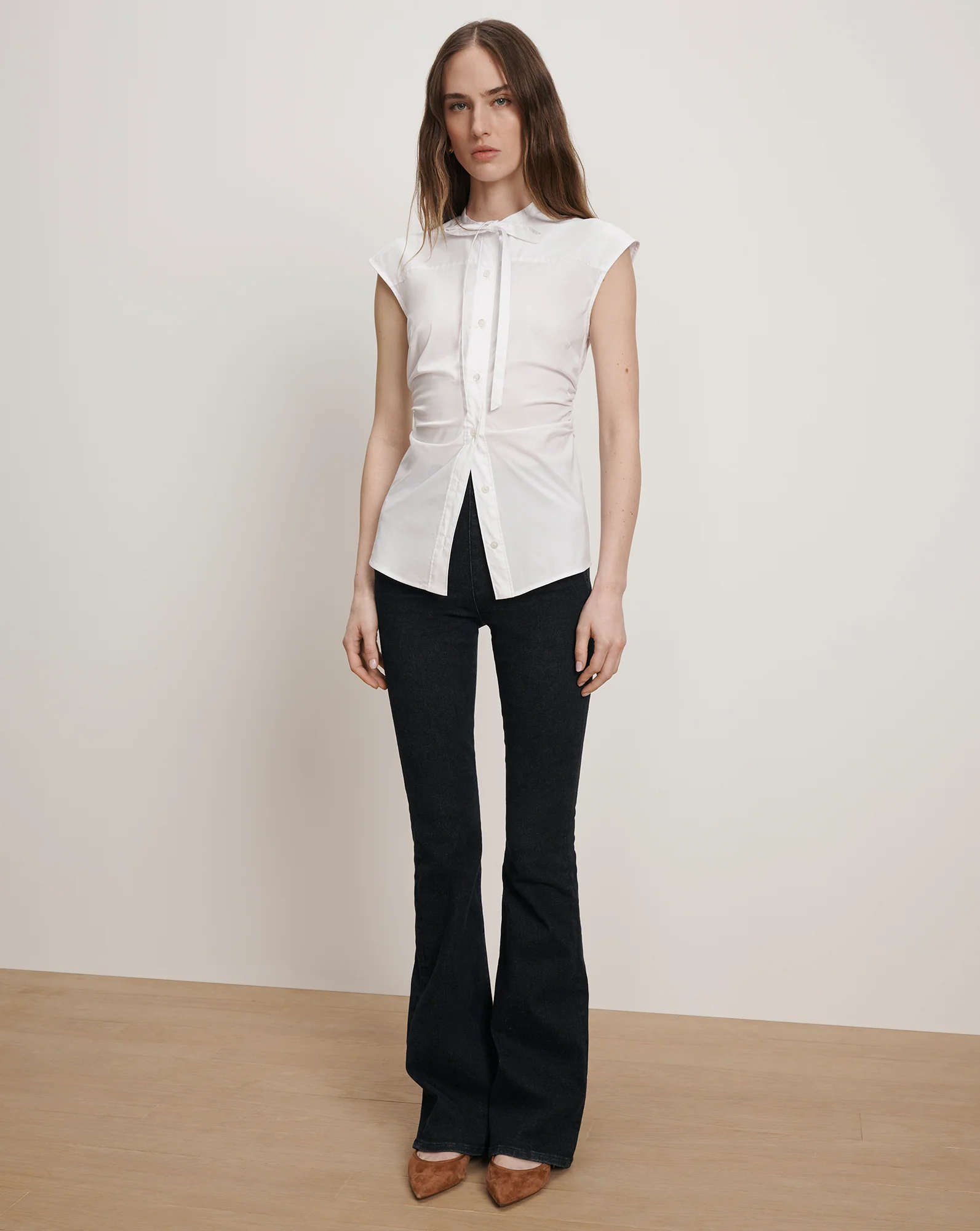 Joon Tie-Neck Button-Down Blouse - Image 2
