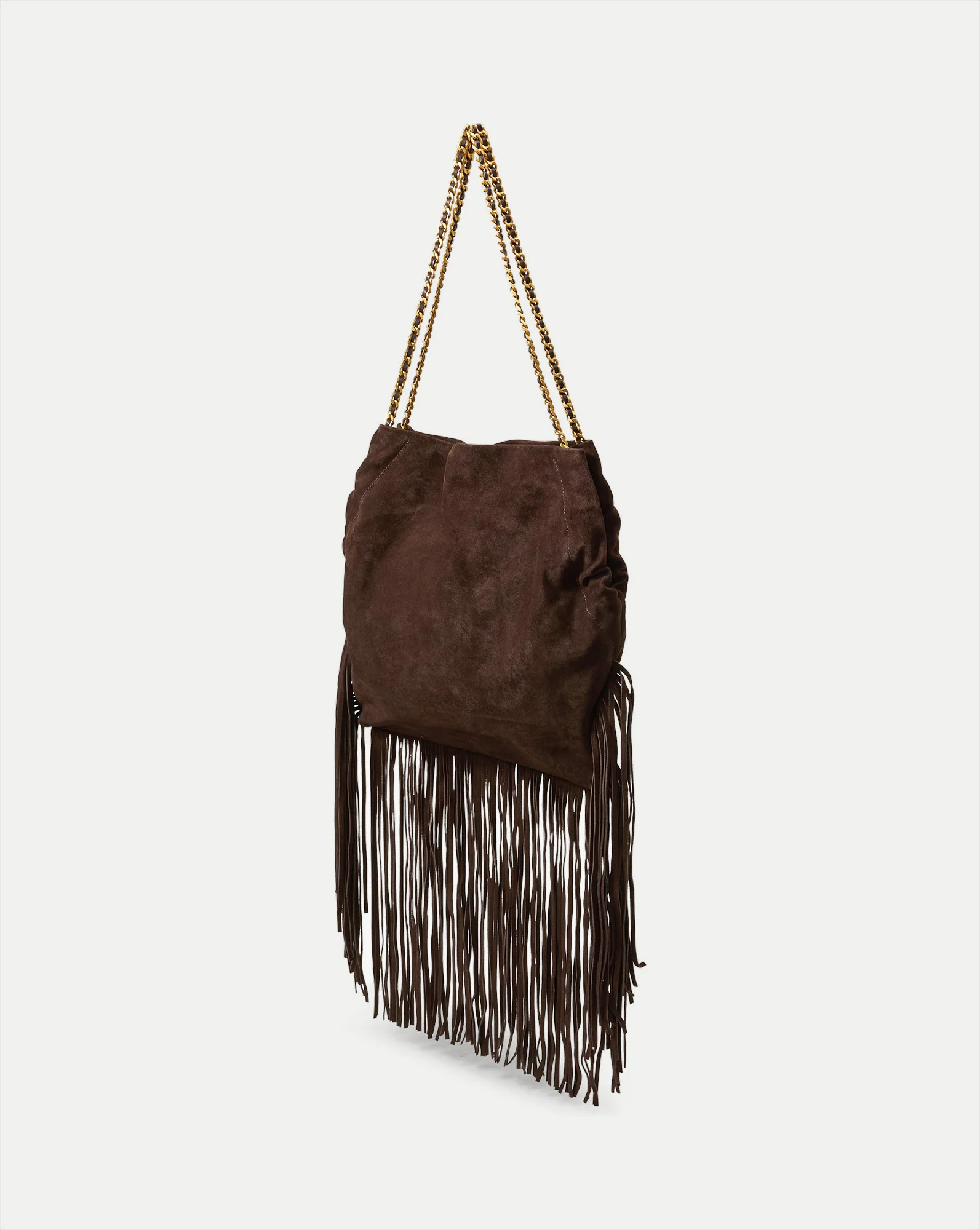 Large Fringe Veronica Beard Slouch Bag - Image 6