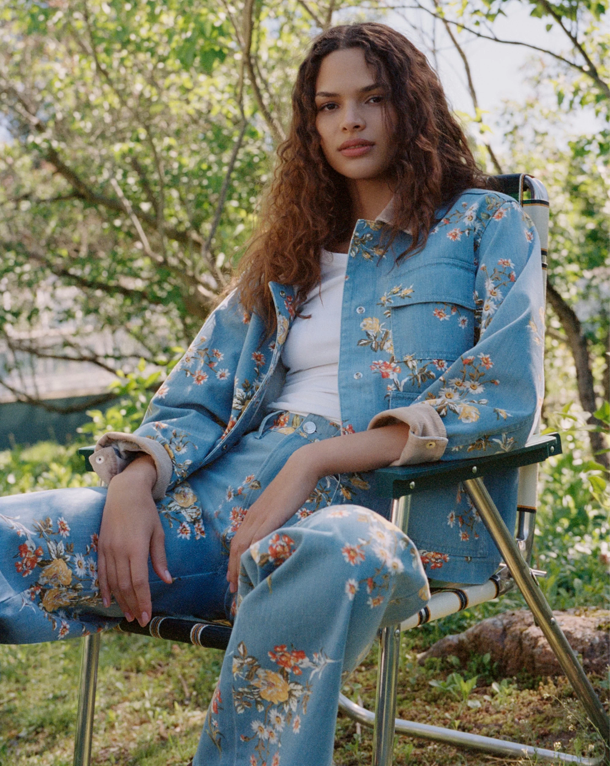 Leighton Floral Denim Jacket - Image 7
