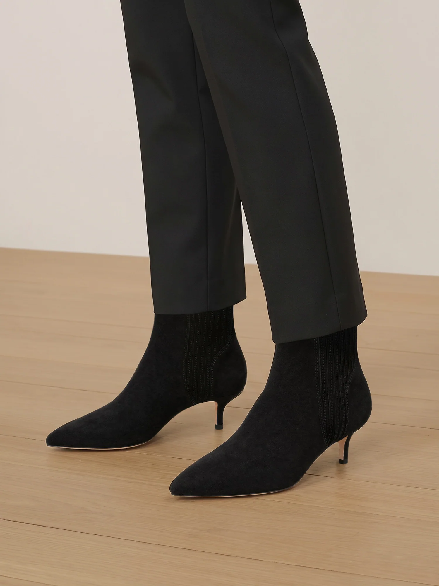 Lisa Kitten-Heel Ankle Boot - Image 2