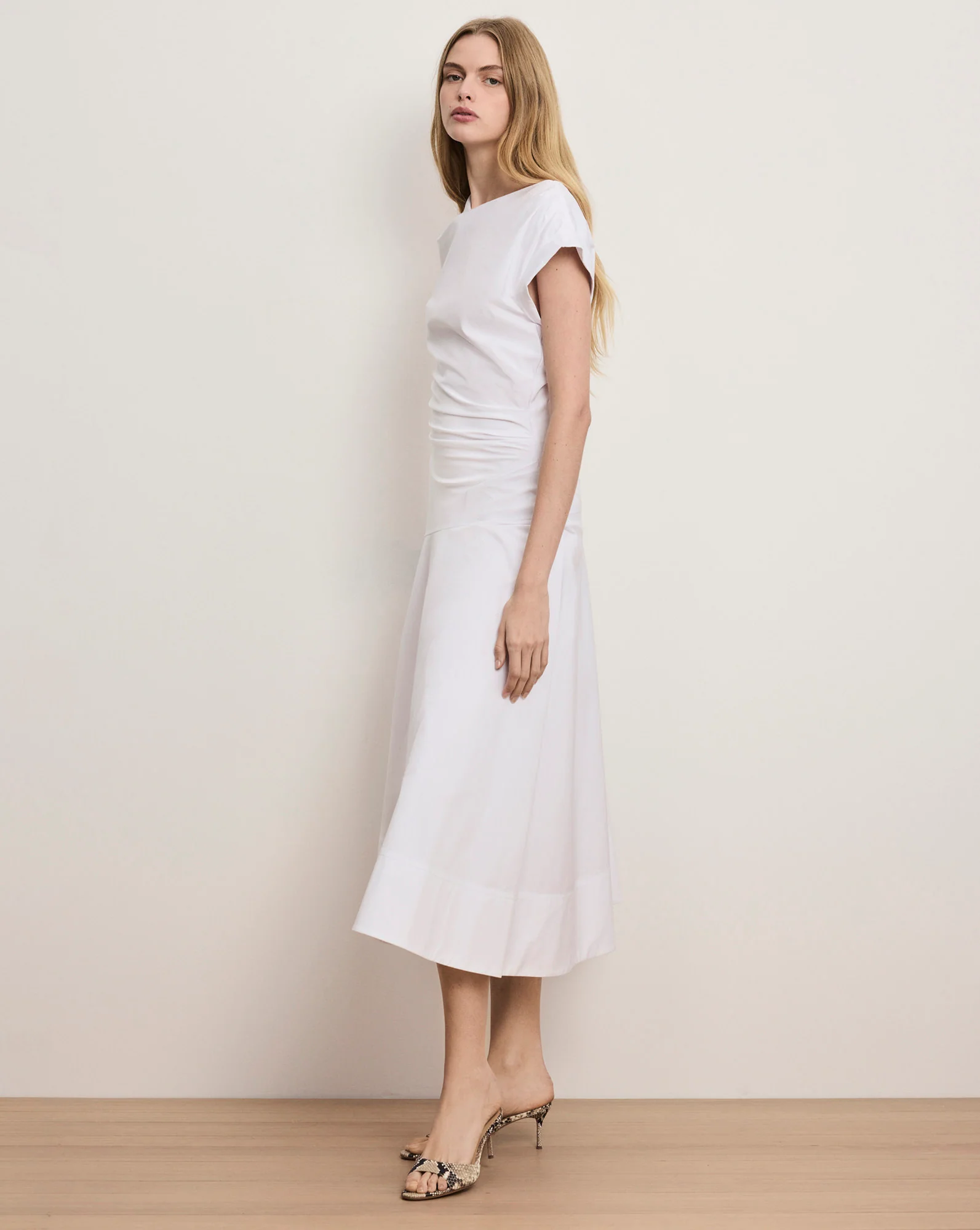 Lisette Cotton Poplin Midi Dress - Image 2