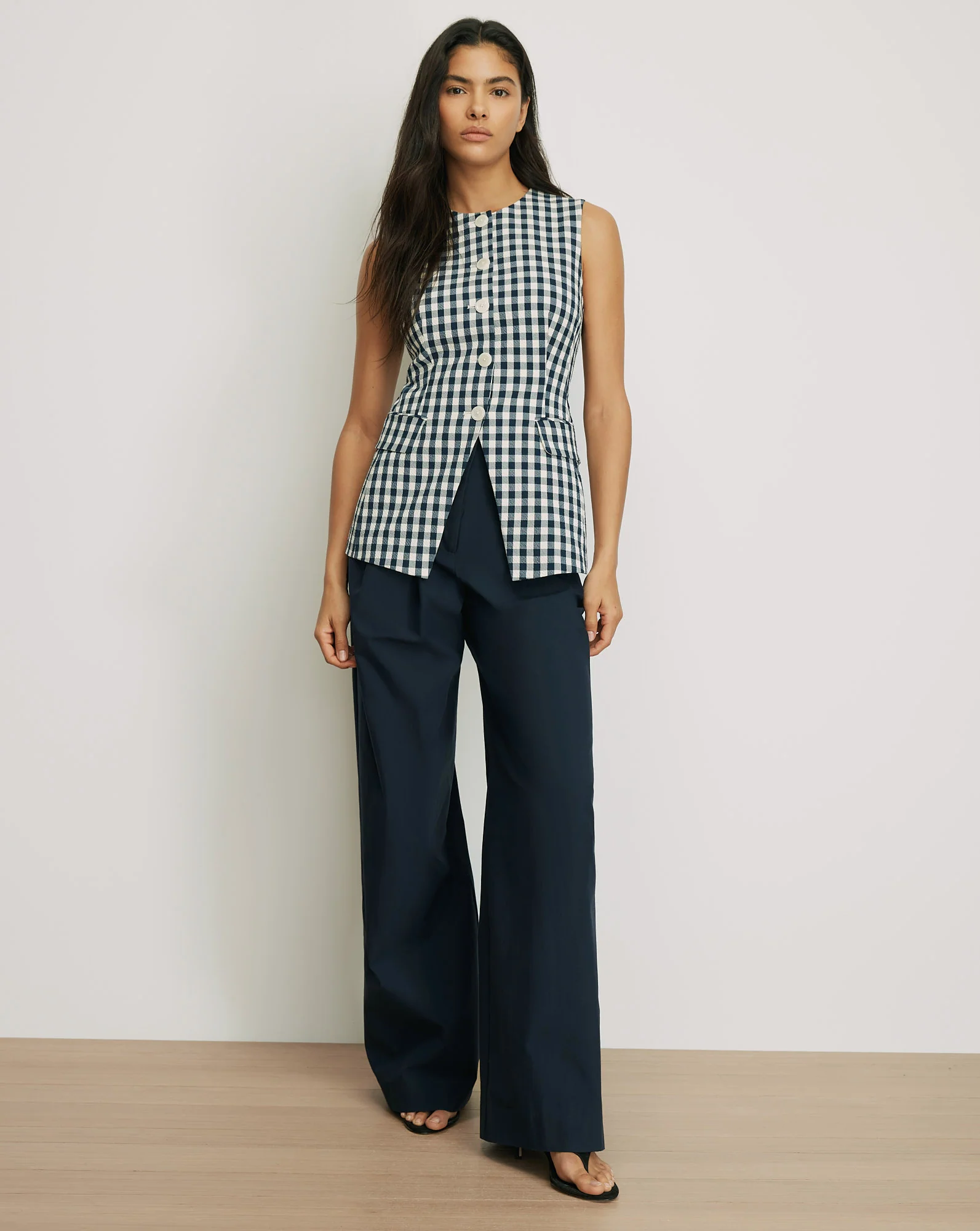 Lois Gingham Vest - Image 2