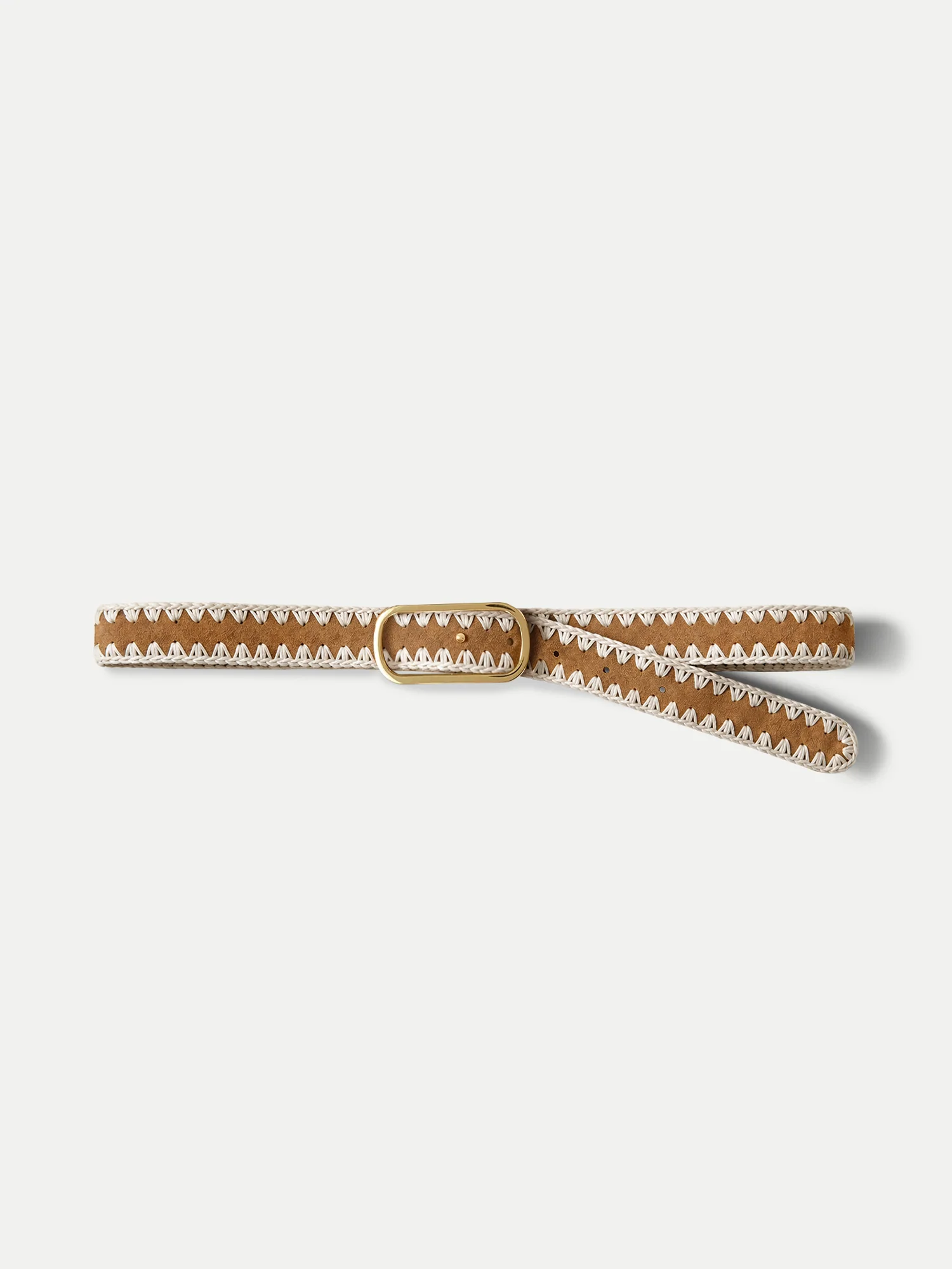 Loop Suede Whipstitch Belt