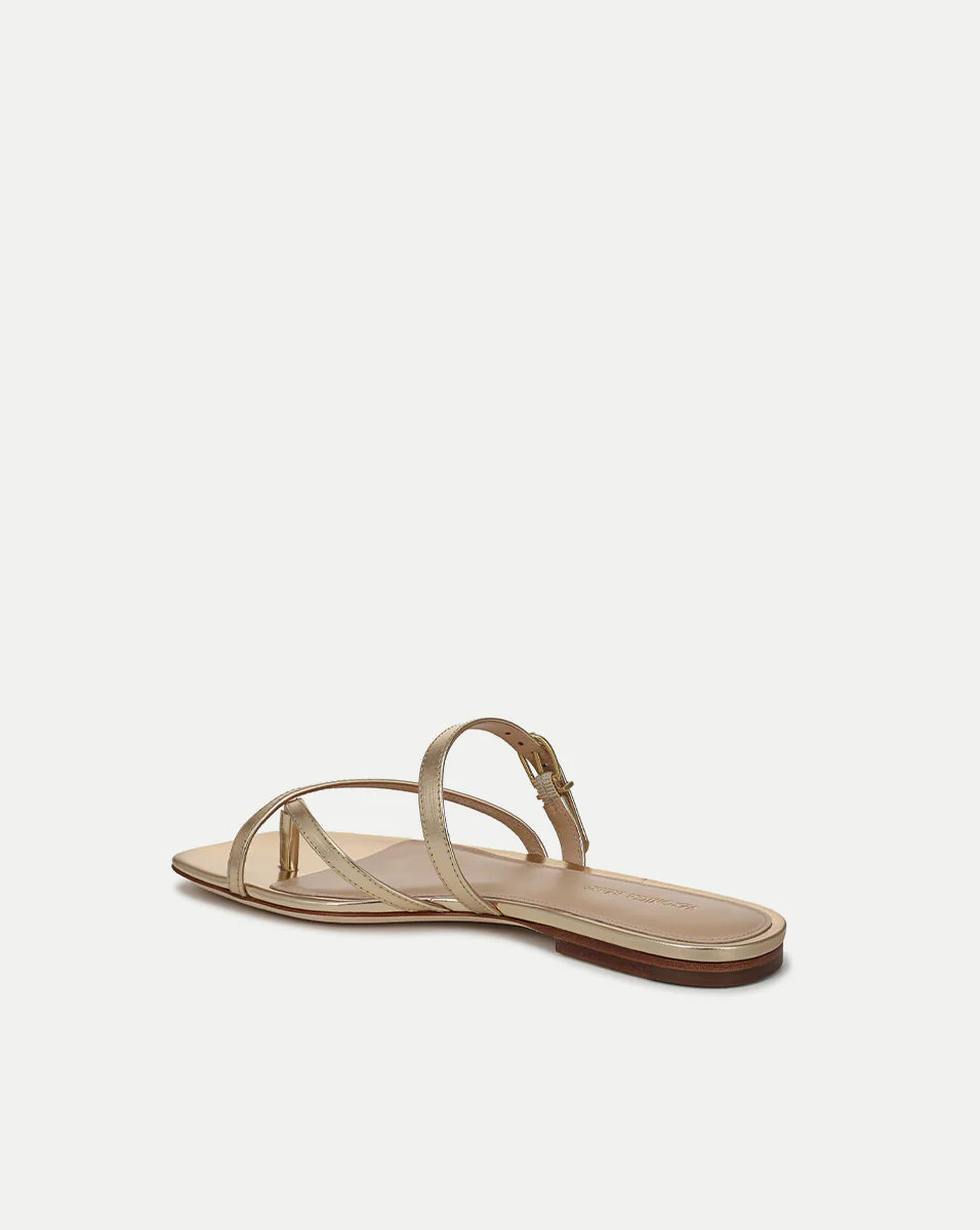 Marthe Metallic Leather Sandal - Image 5