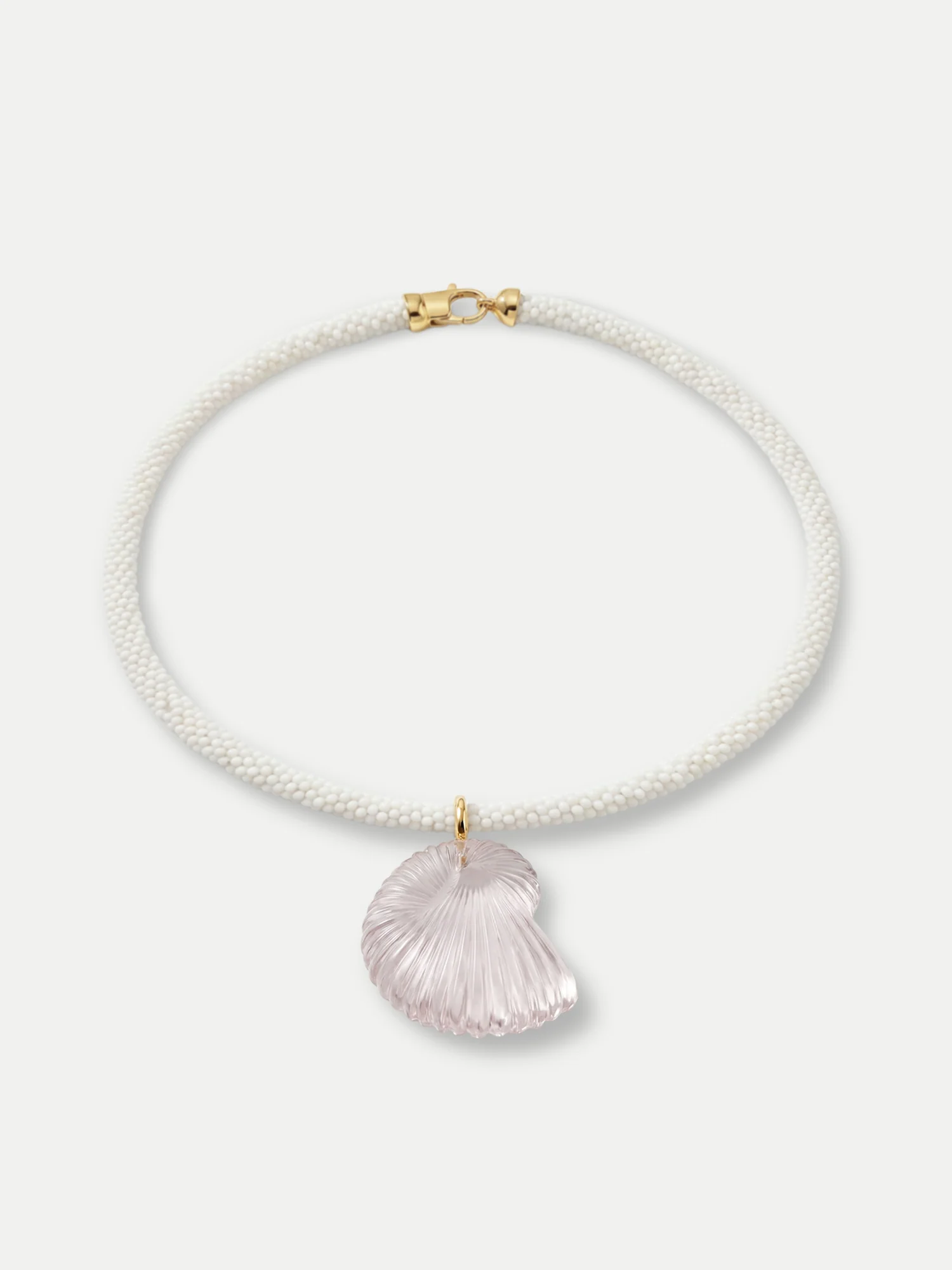 Nautilus Shell Beaded Necklace - Image 3