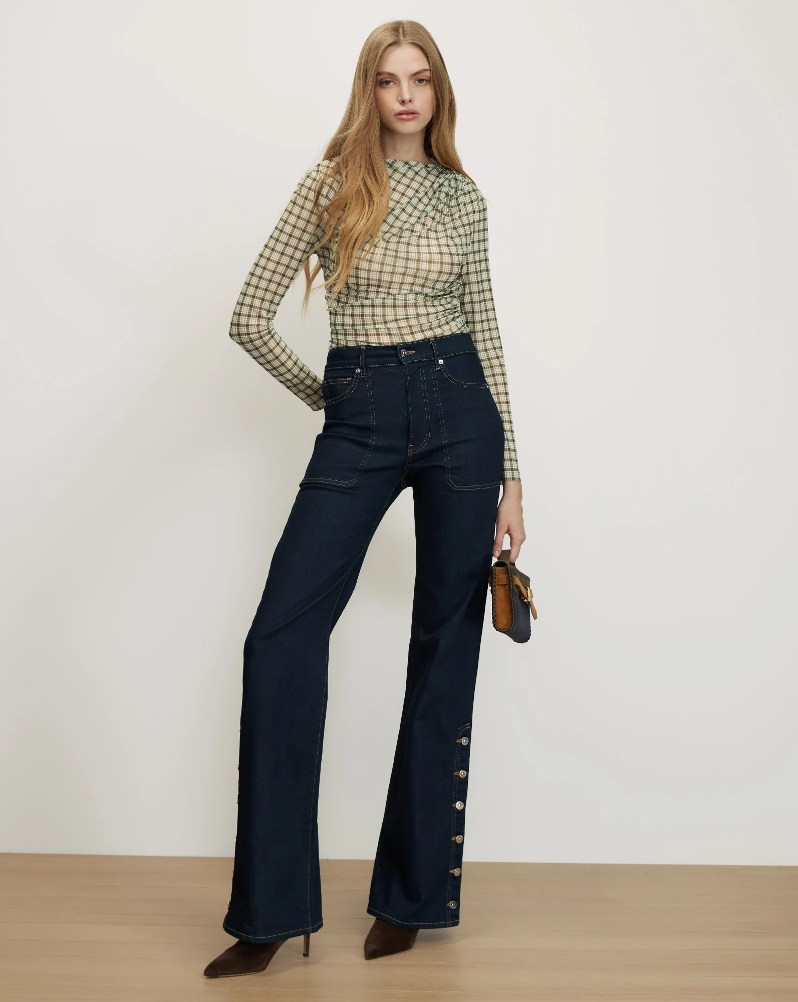 Nuvia Plaid Top - Image 2