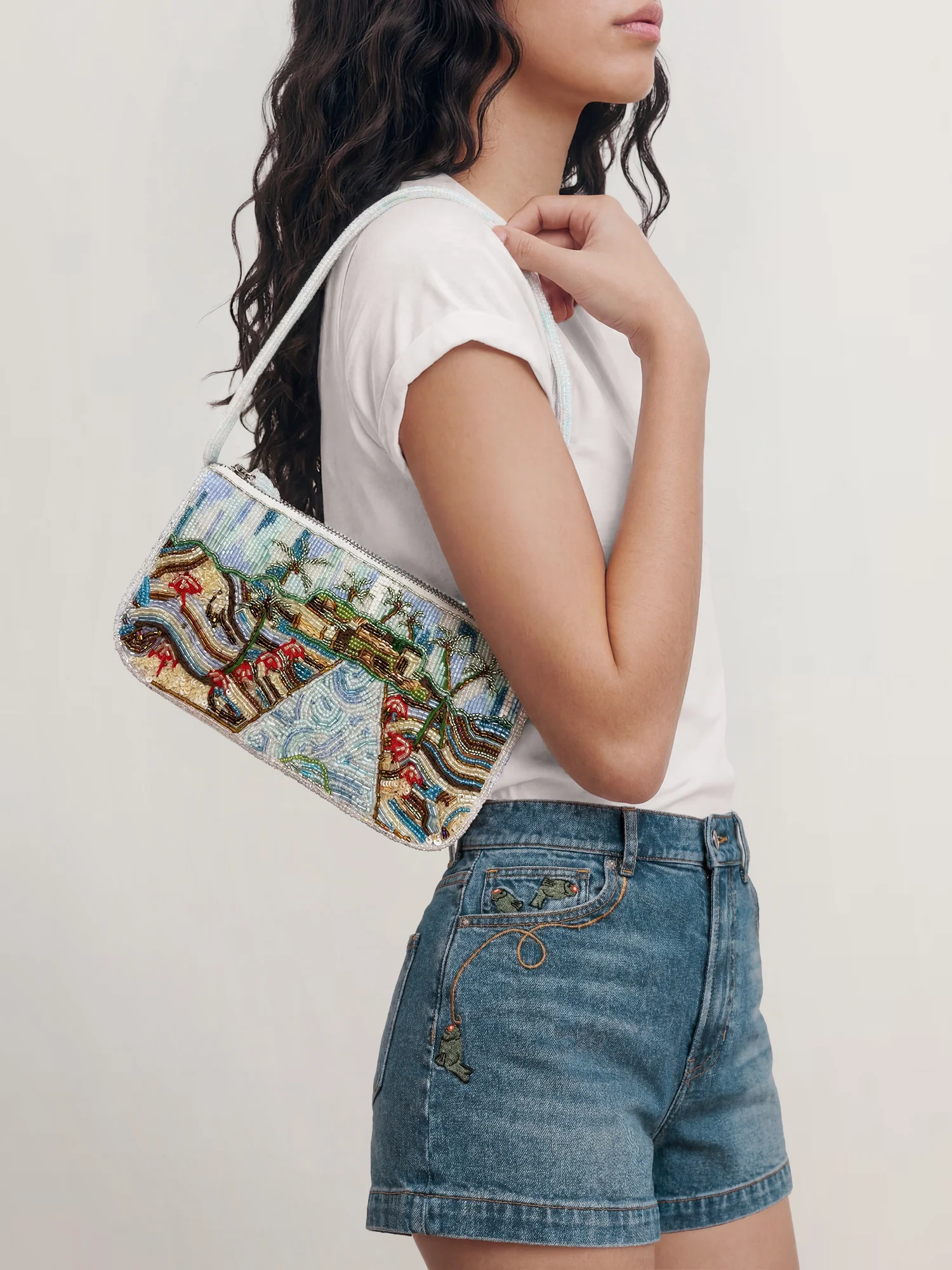 Pauline Beaded Shoulder Bag - Image 2