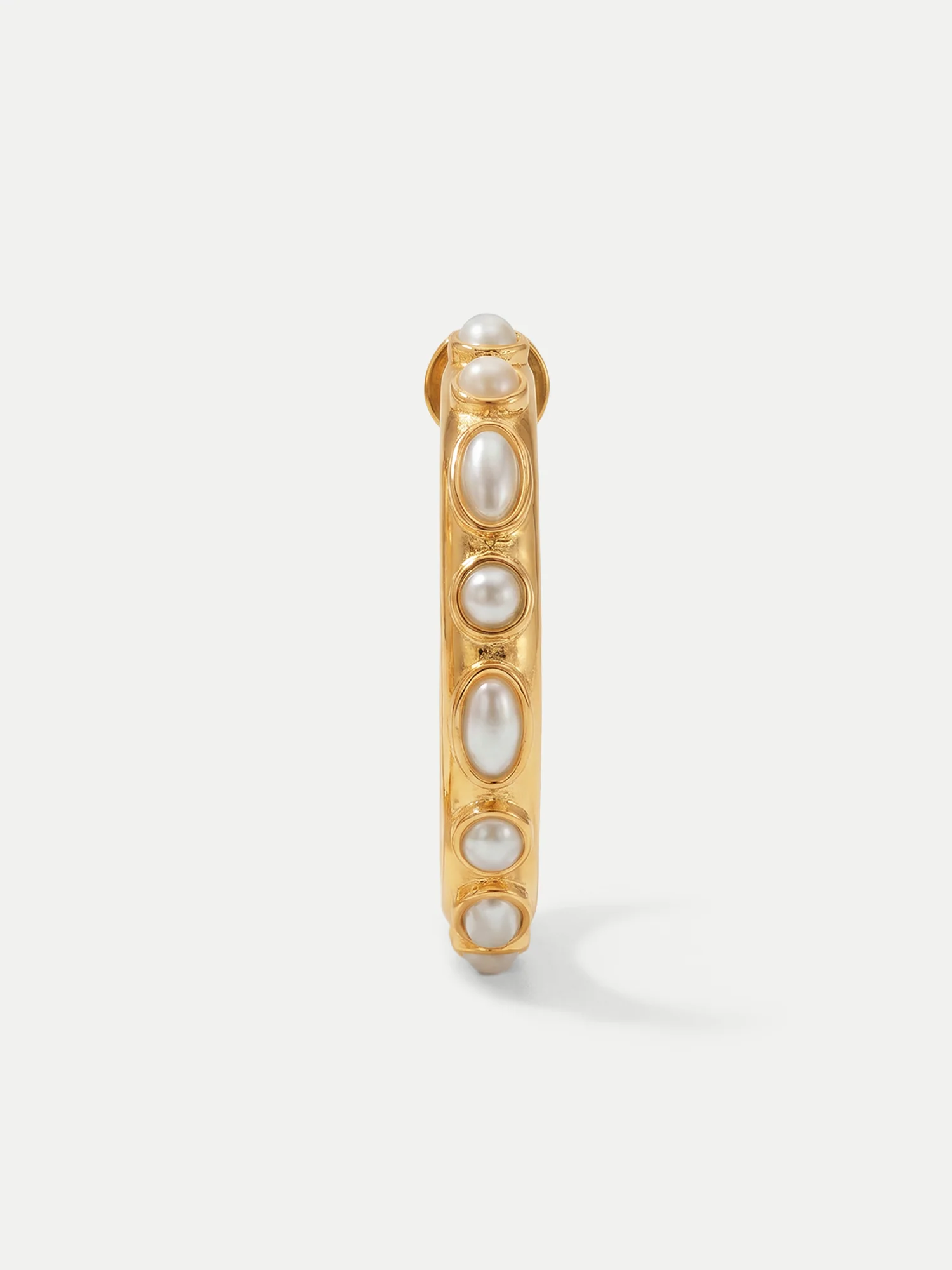 Pearl Hoop Earring - Image 6