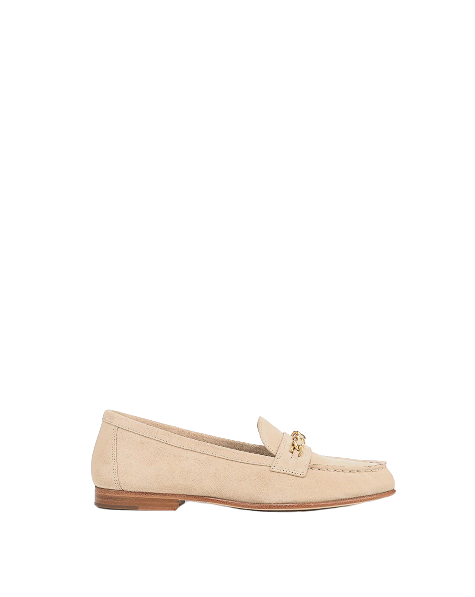 Penny Suede Chain-Link Loafer - Image 7