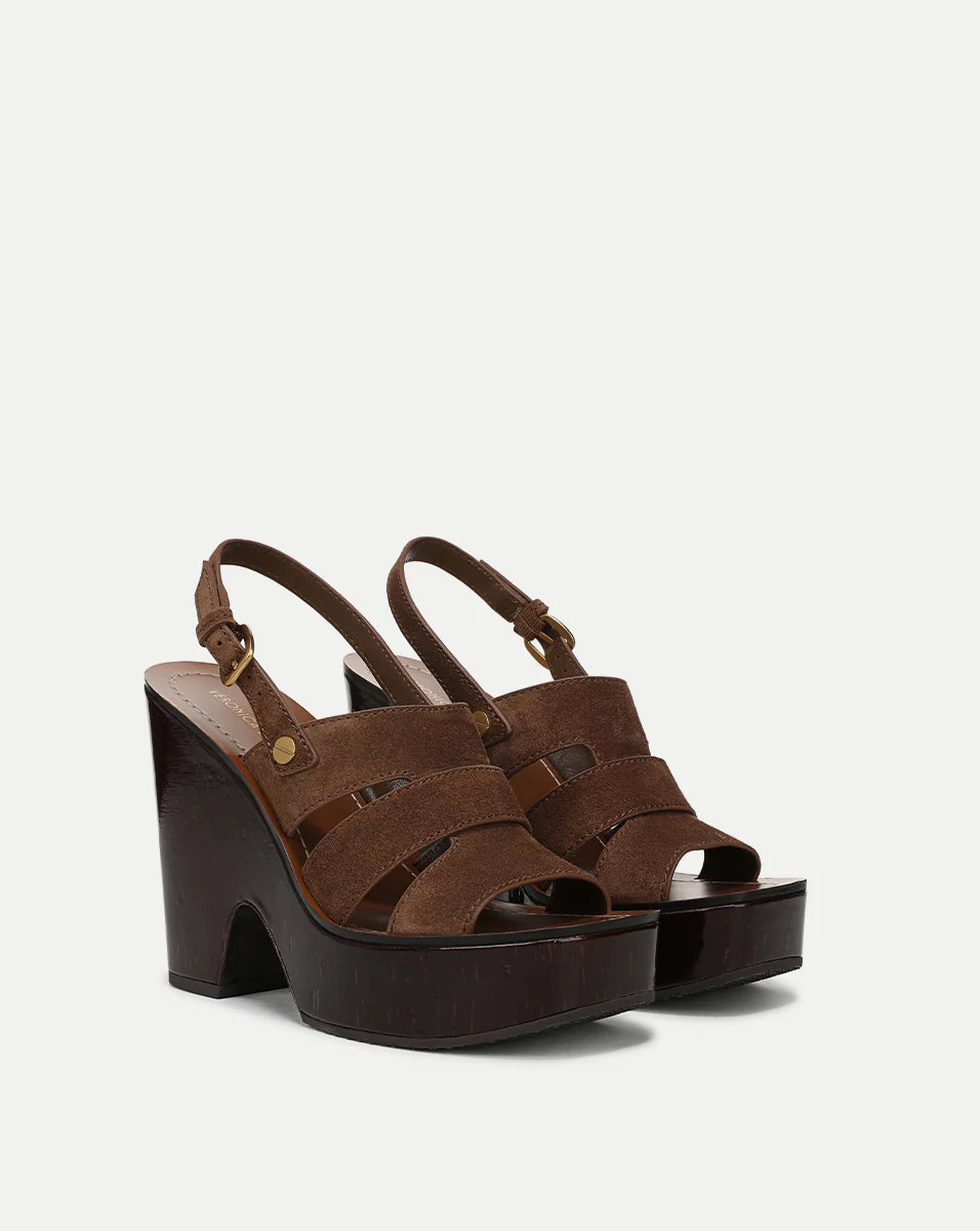 Peony Suede Platform Sandal - Image 2
