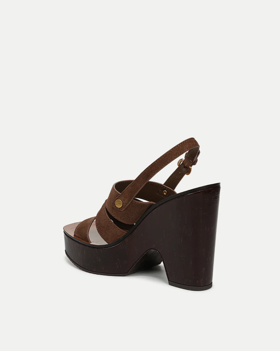 Peony Suede Platform Sandal - Image 4