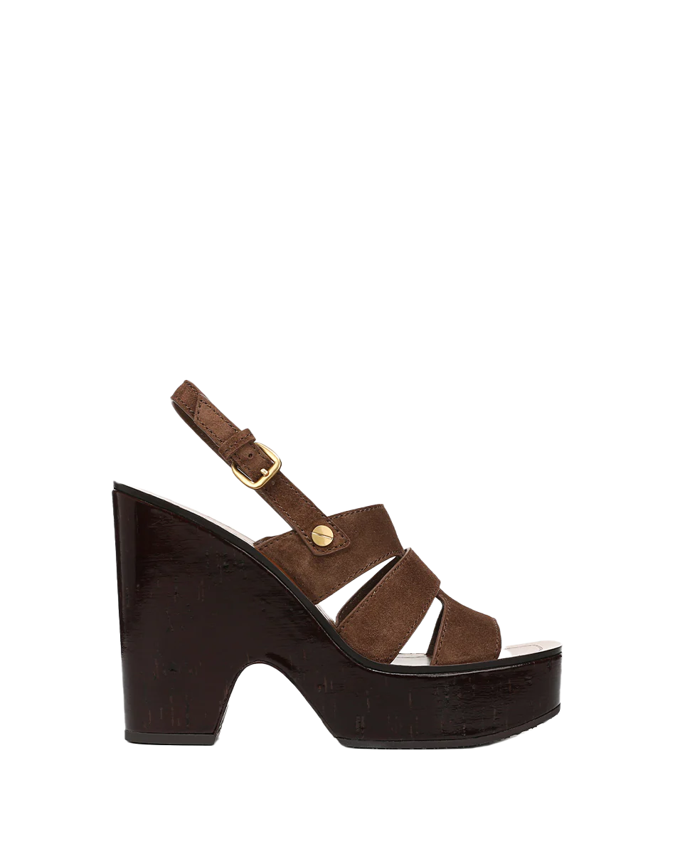 Peony Suede Platform Sandal - Image 5