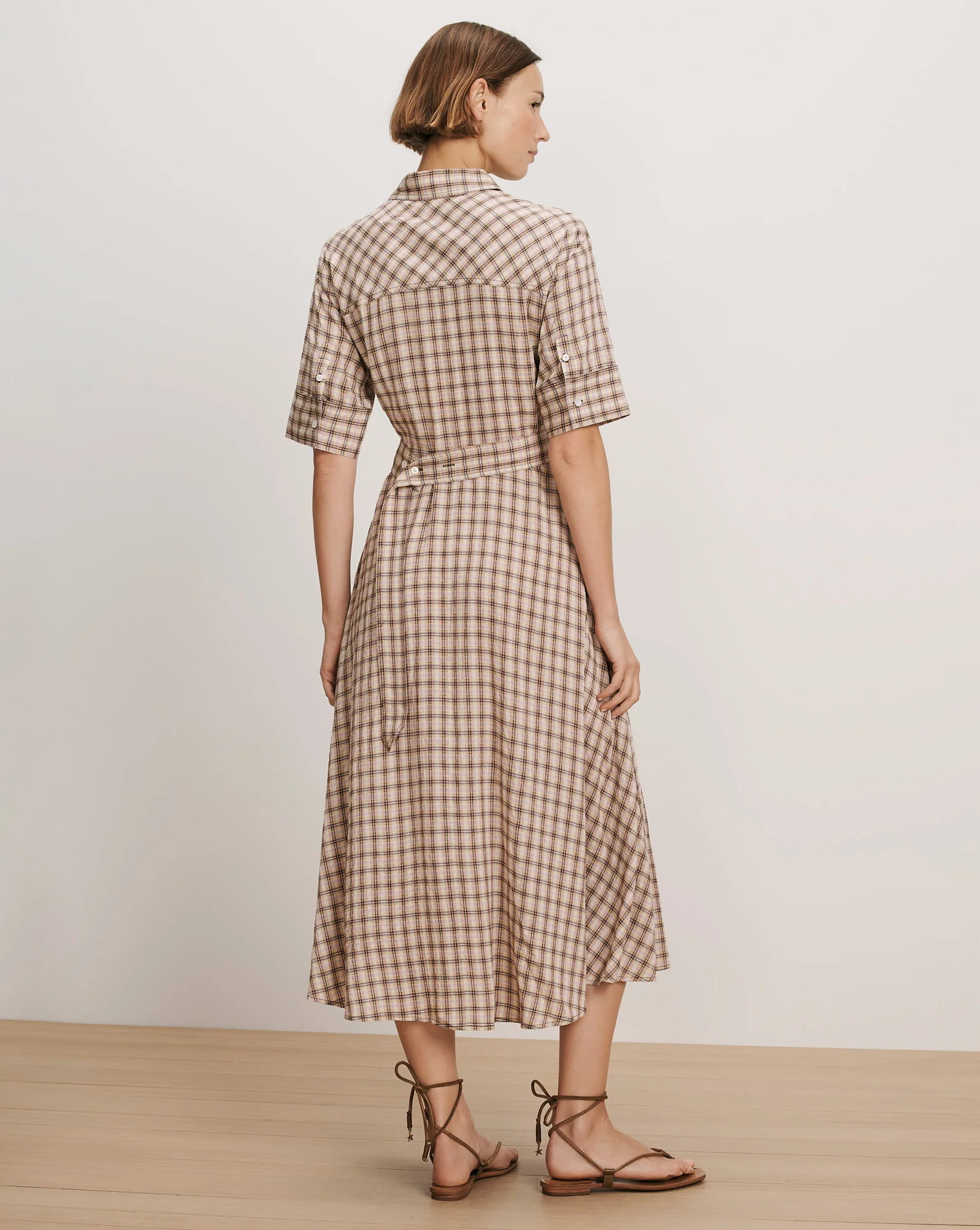 Perenna Plaid Shirtdress - Image 4