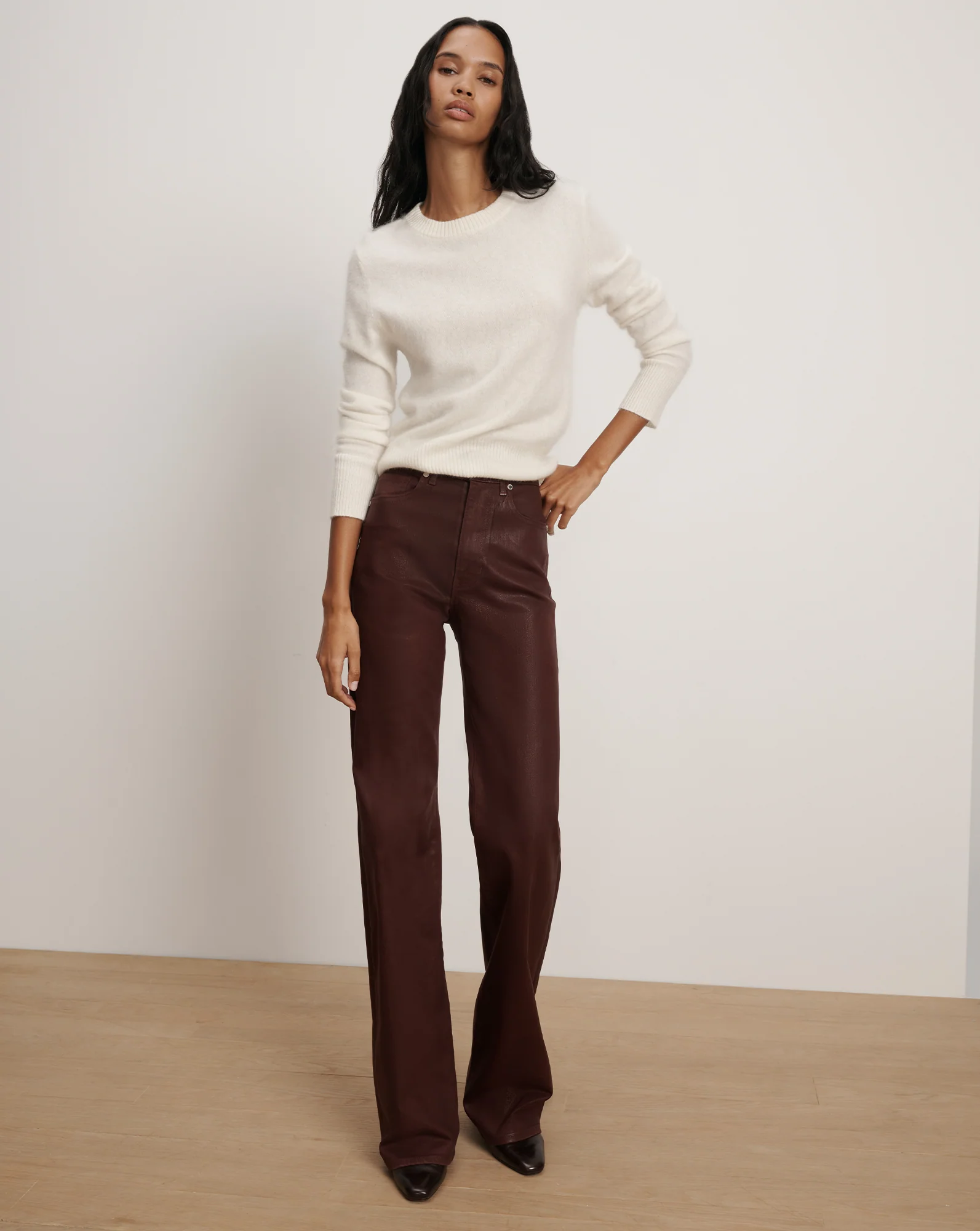 Pippen Brushed Cashmere Pullover - Image 2
