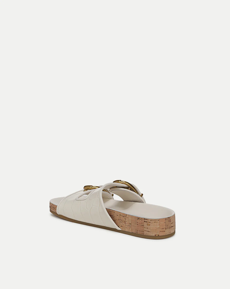 Prue Croc-Embossed Buckle Sandal - Image 5