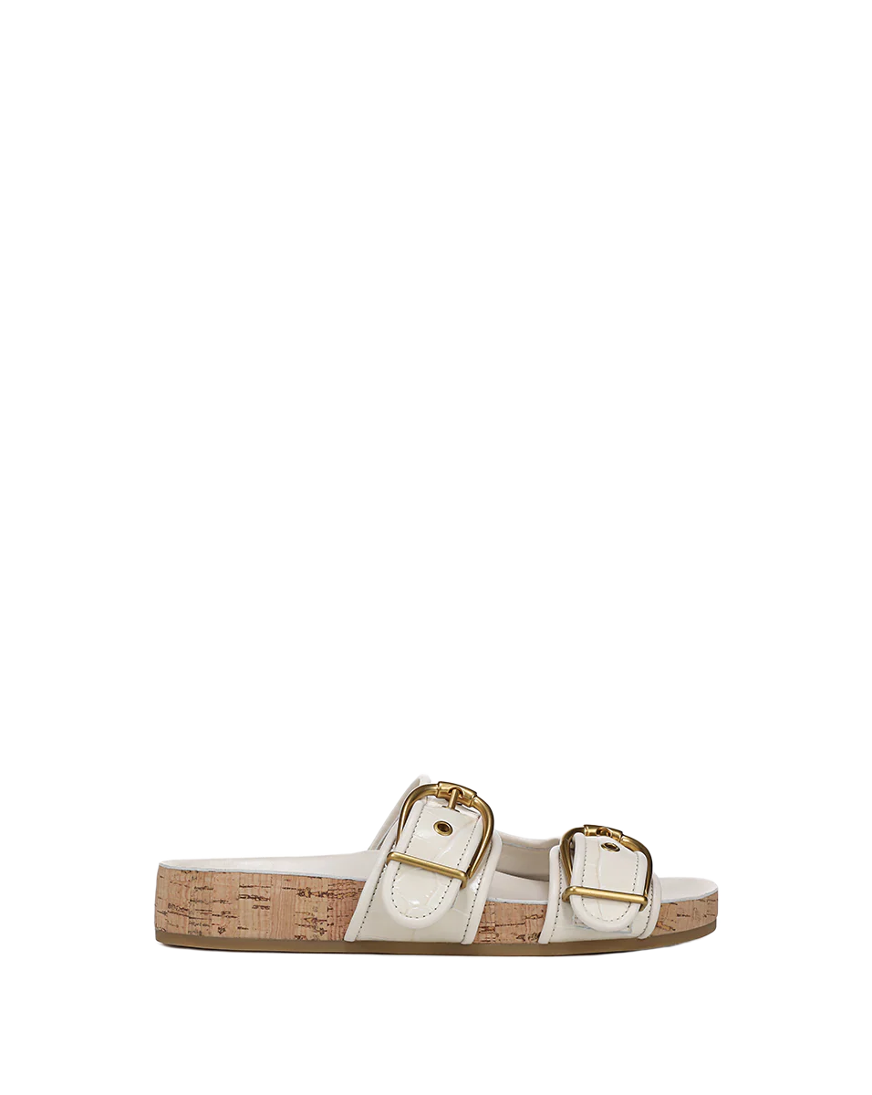 Prue Croc-Embossed Buckle Sandal - Image 6