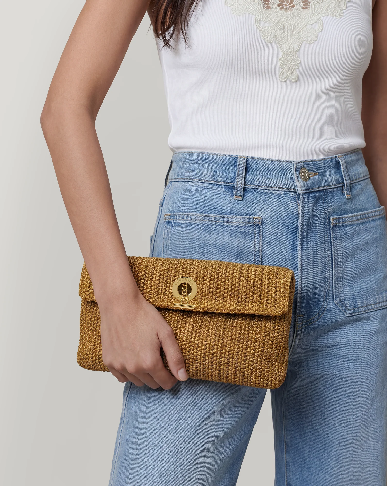 Raffia Anchor Clutch - Image 2