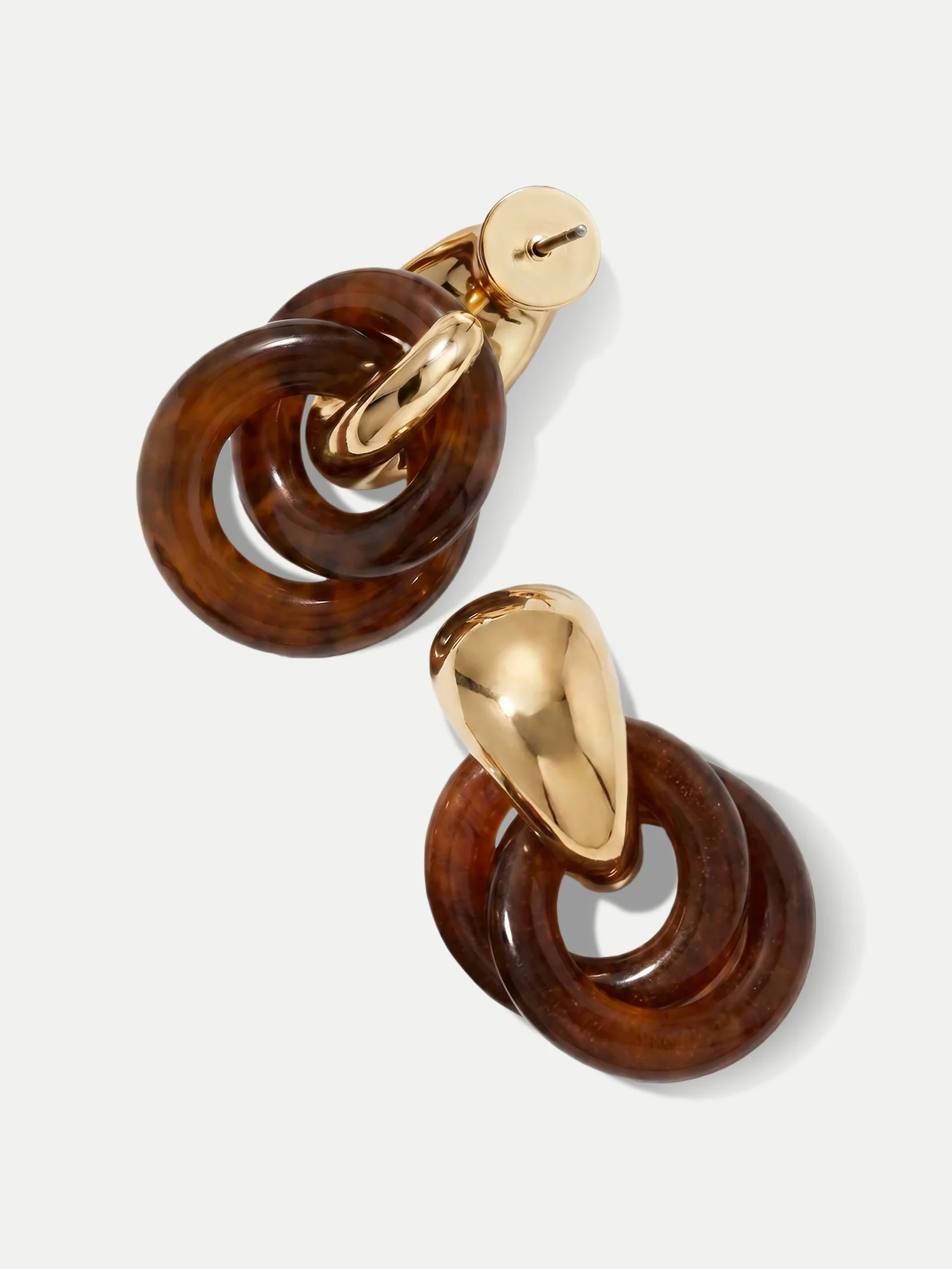 Resin Link Drop Hoop Earring - Image 5
