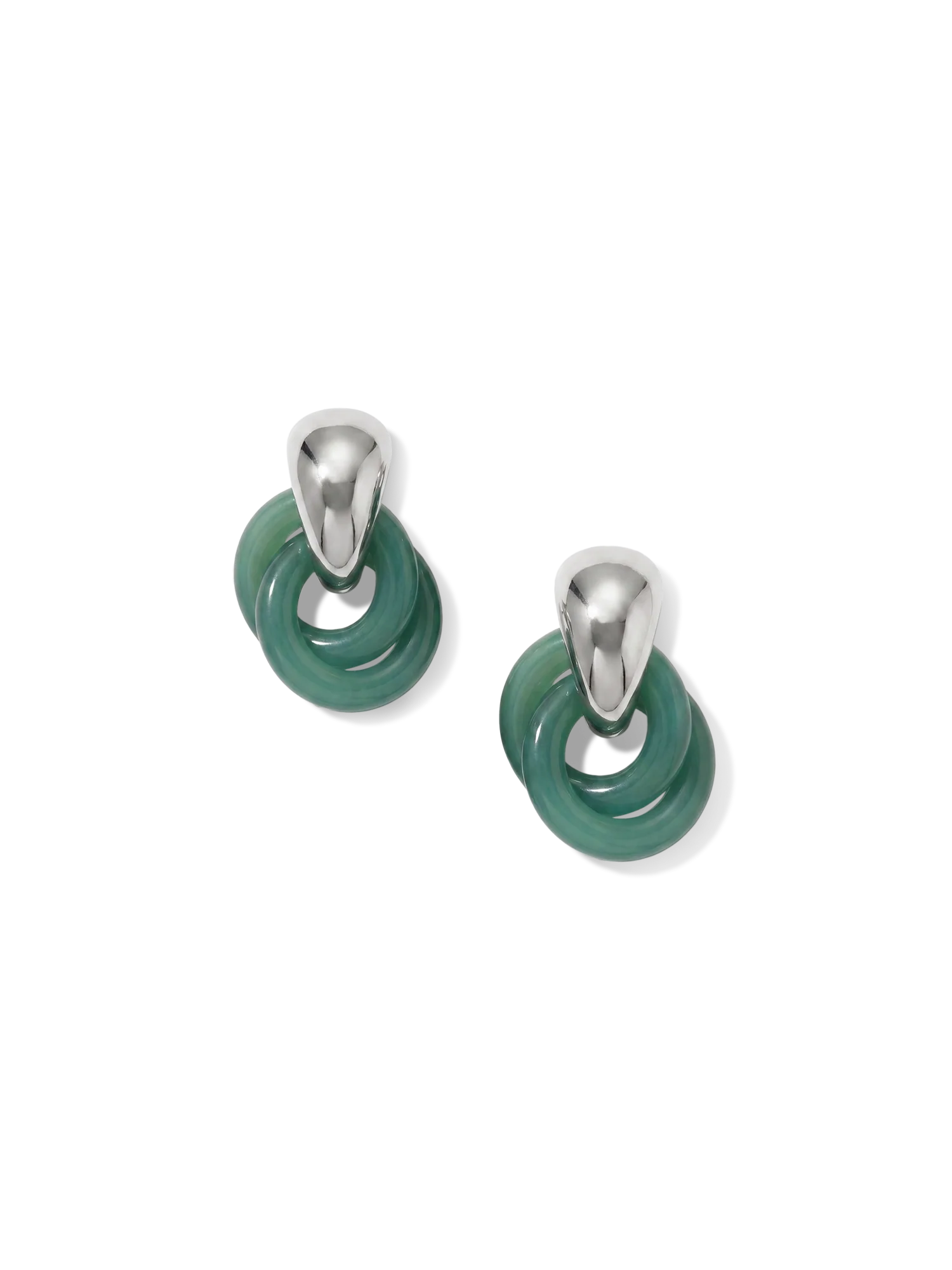 Resin Link Drop Hoop Earring - Image 7