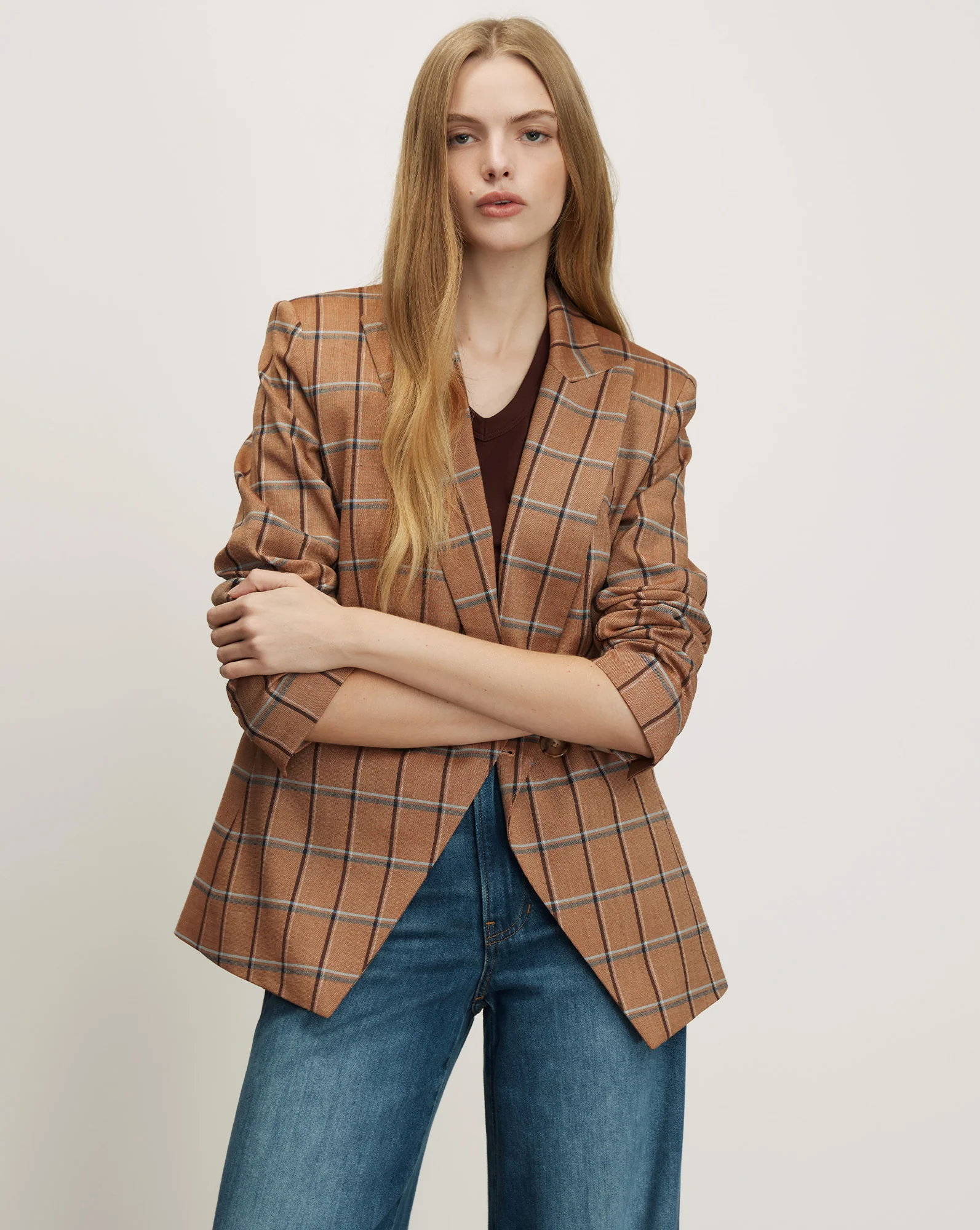 Rickie Plaid Dickey Jacket