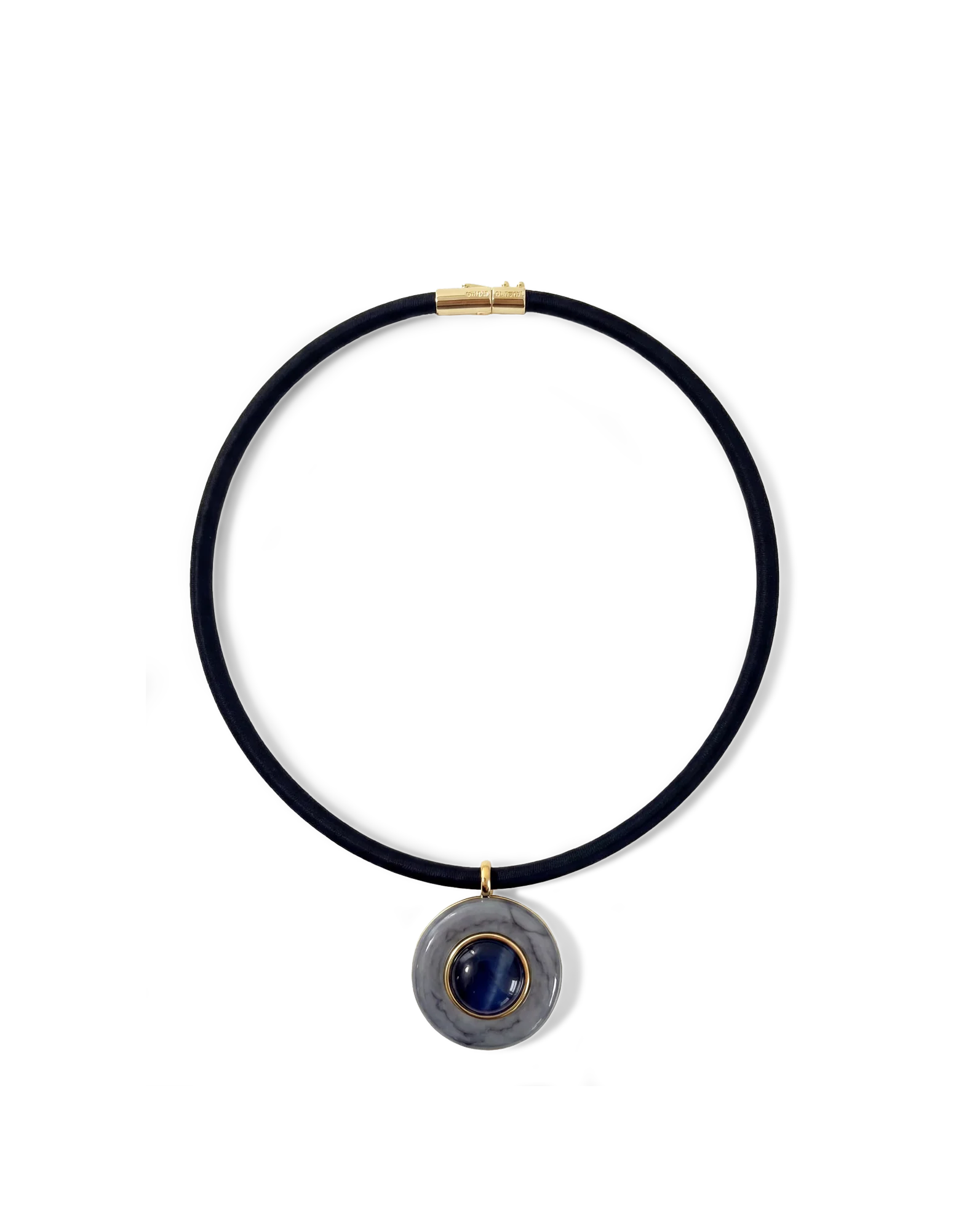 Round Doublet Pendant Necklace - Image 3